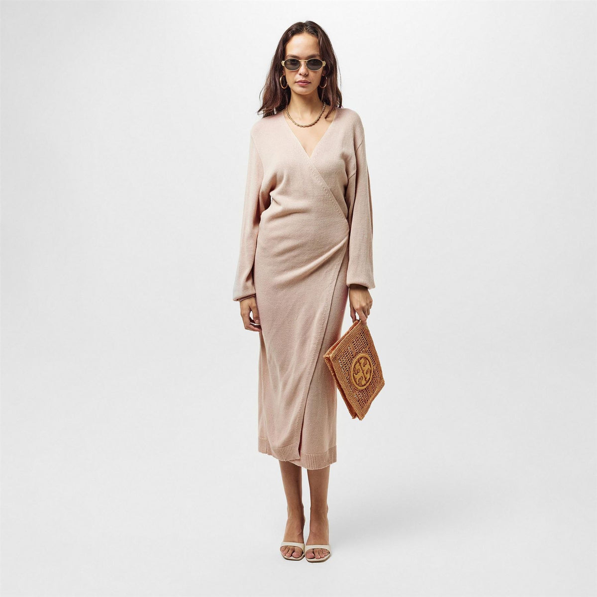 Pretty Lavish Wrap Midi Dress