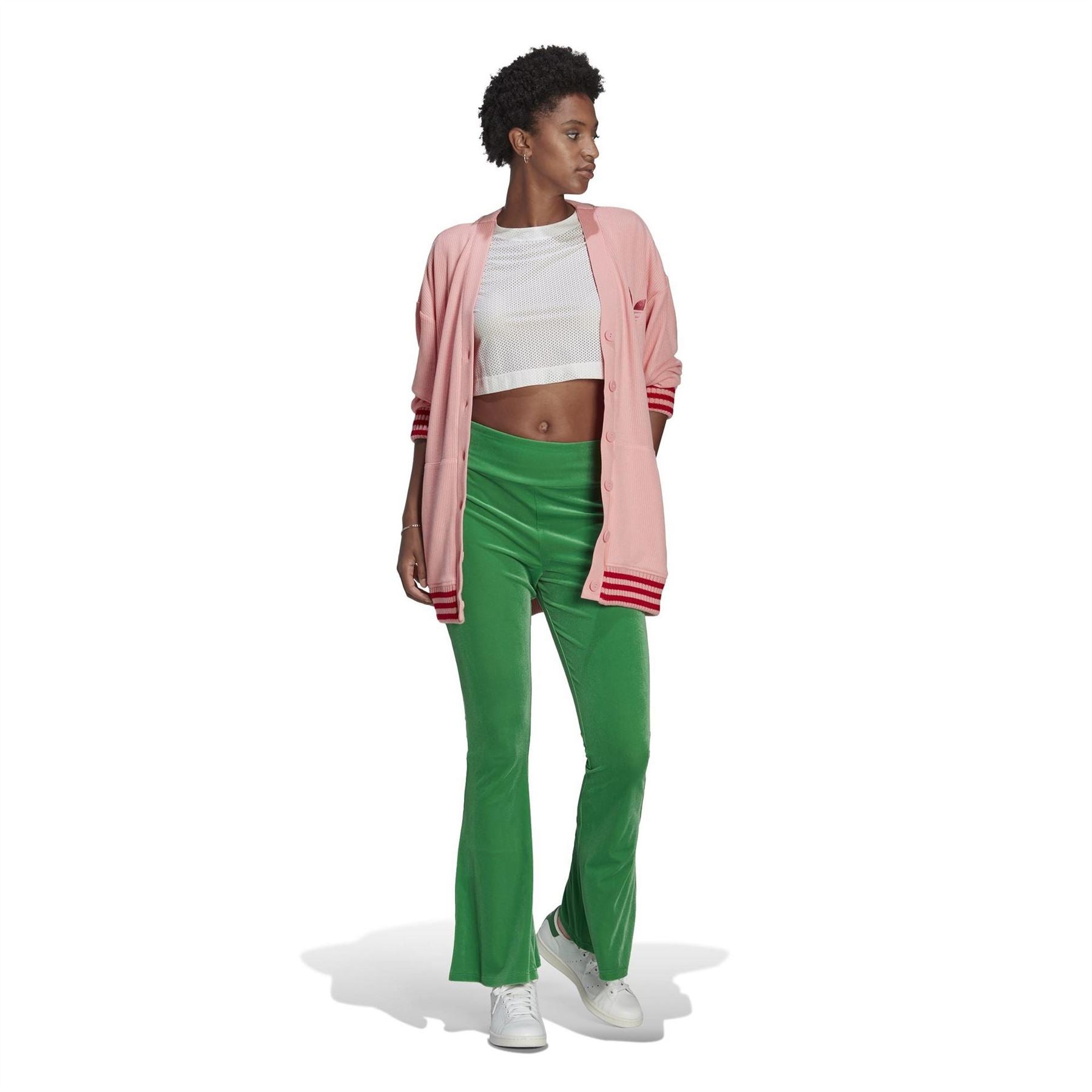 adidas Originals Petite V-Neck Relaxed Fit Sweater