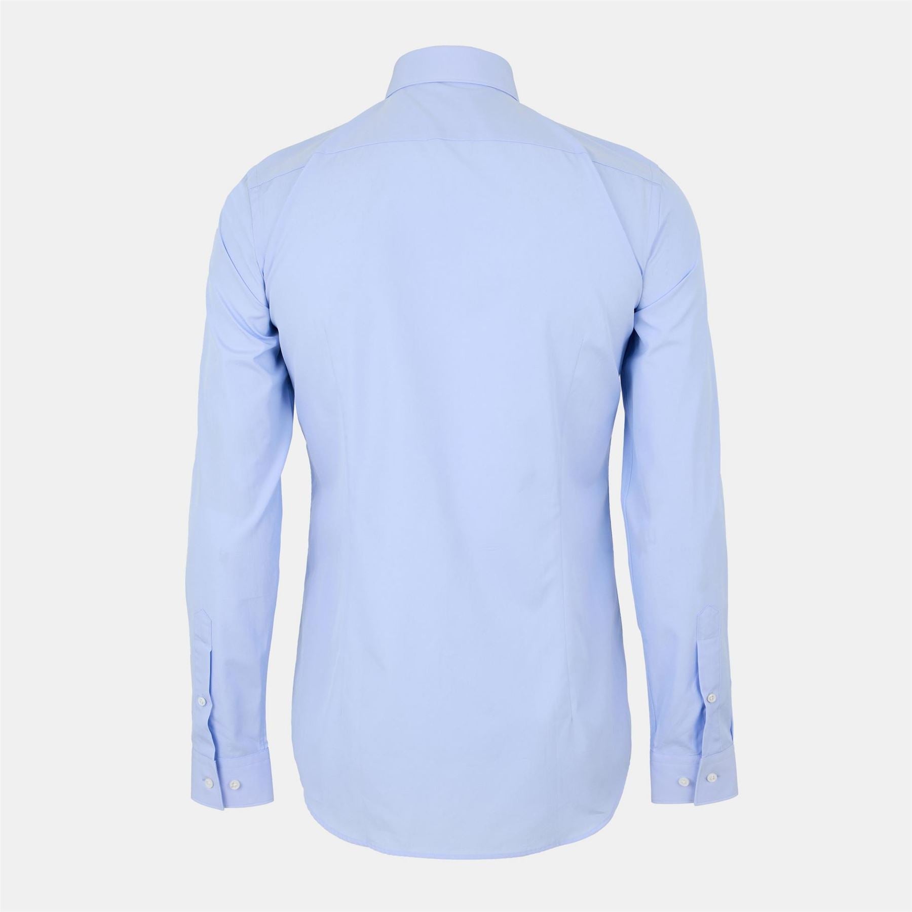 Boss Collared Neck Point Collar Long Sleeve Shirt