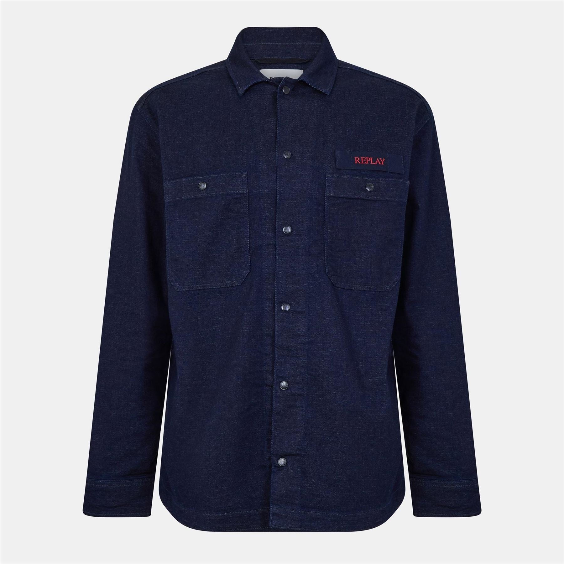 Replay Embroidered Lettering Overshirt