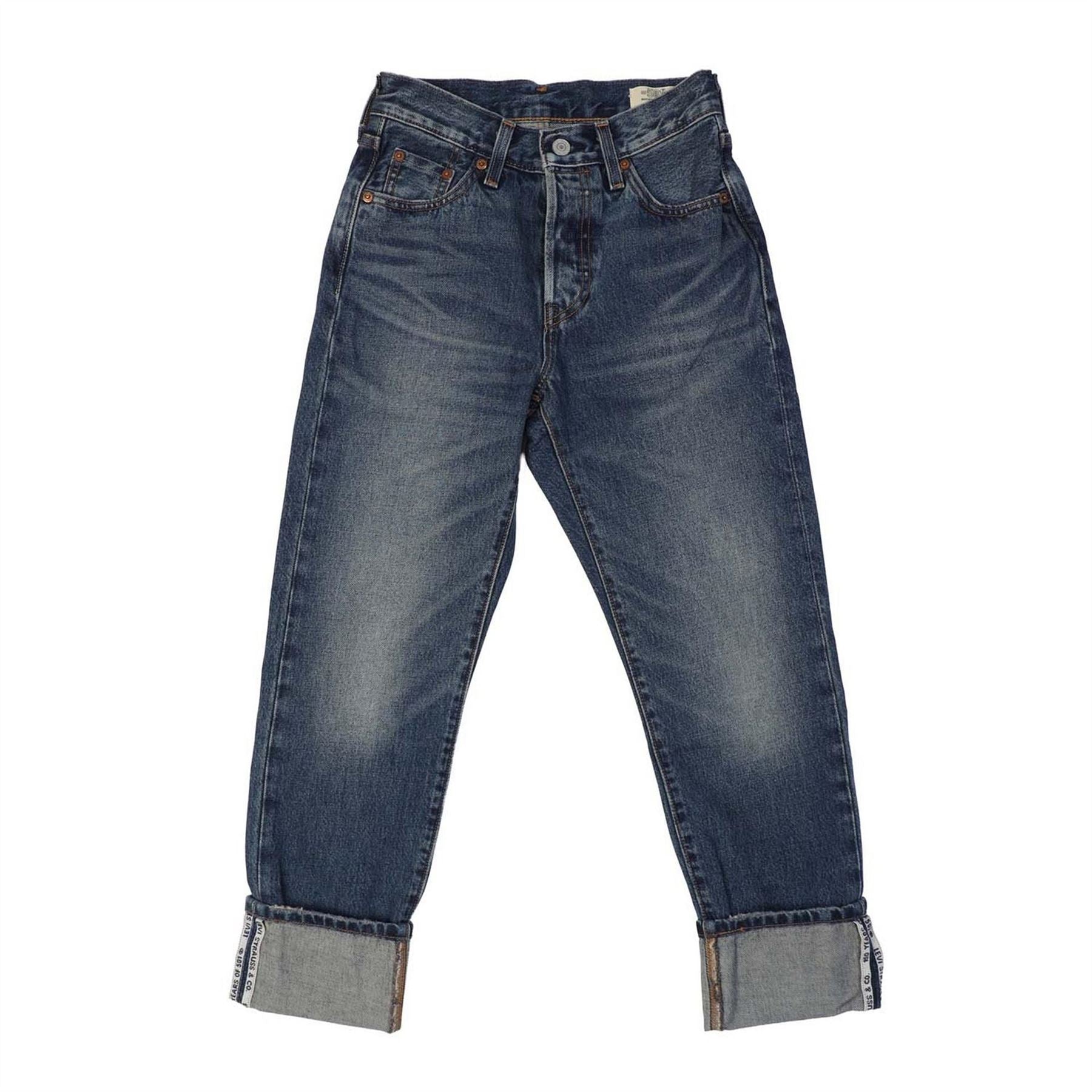 Levis Mid Rise Structured Straight Leg Jeans