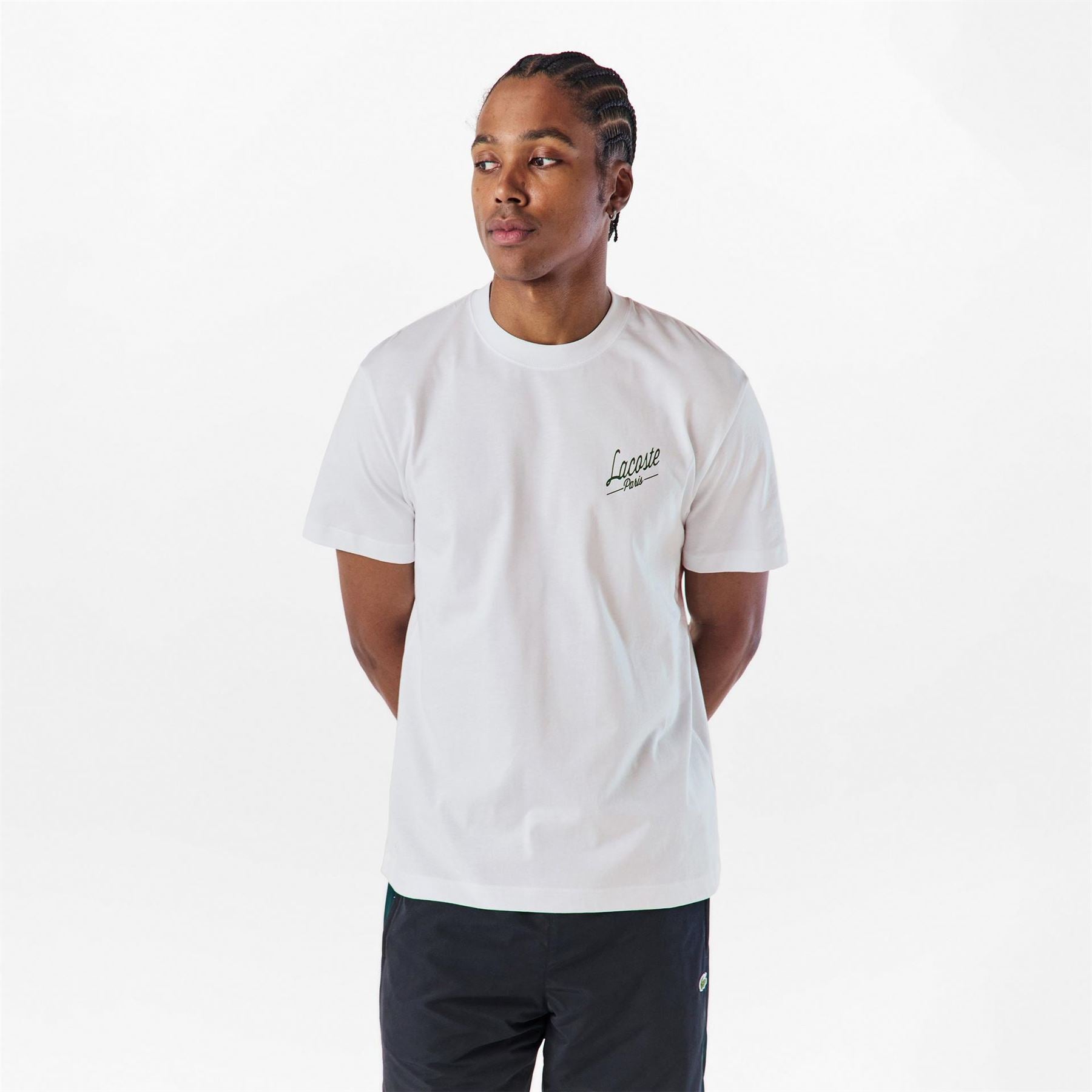 Lacoste Lacoste Lettering Graphic Crew Neck Short Sleeve T-Shirt