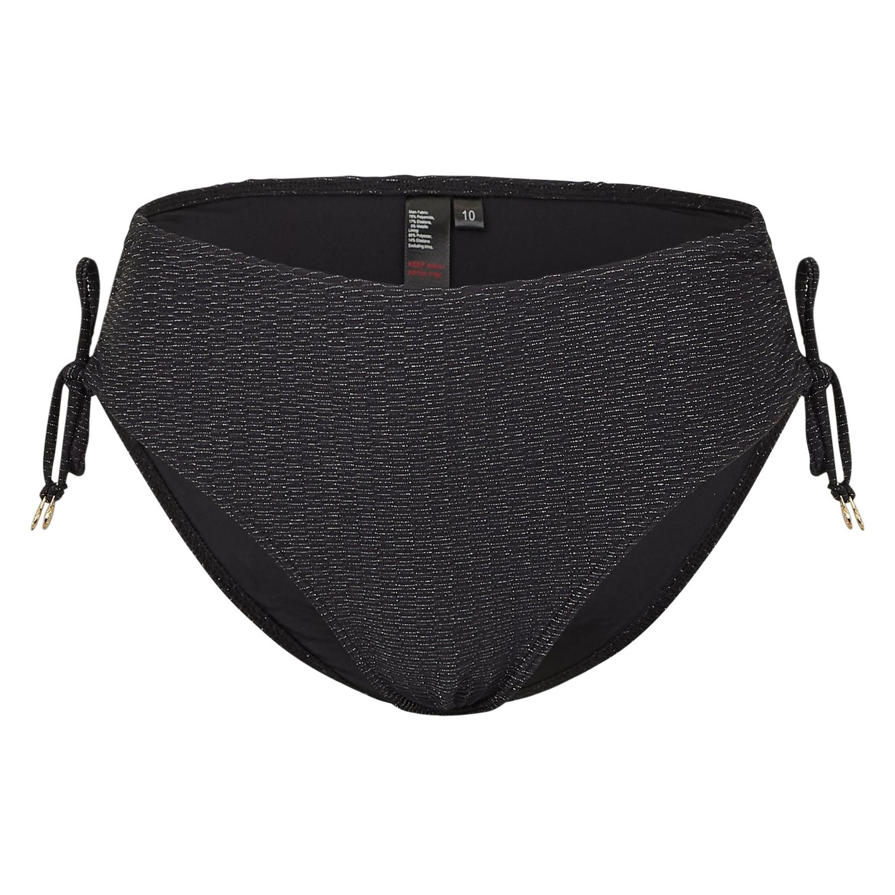 Biba Gathered High Leg Bikini Bottoms