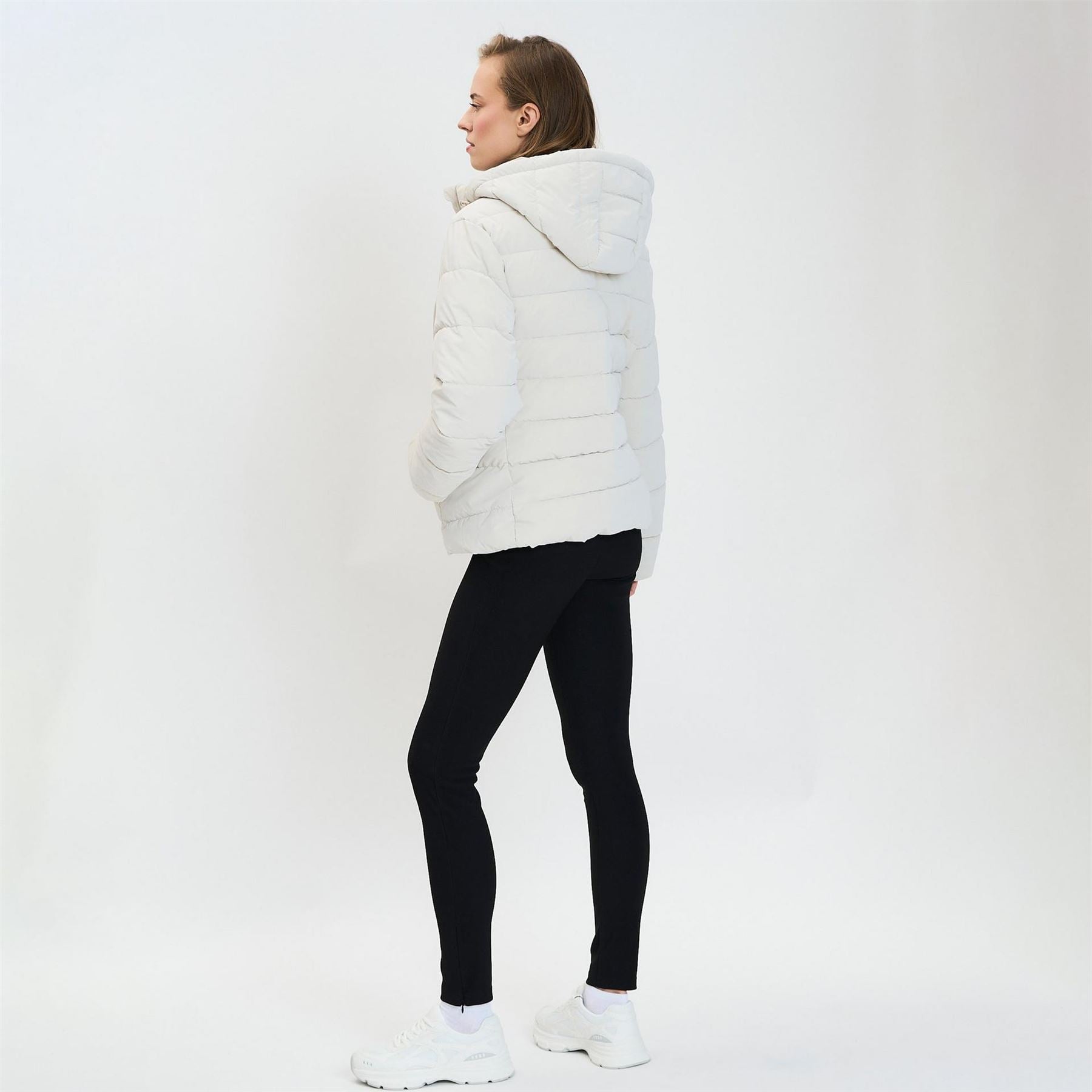 Minoti Women Velvet Feel Padded Jacket Grey Xs xl