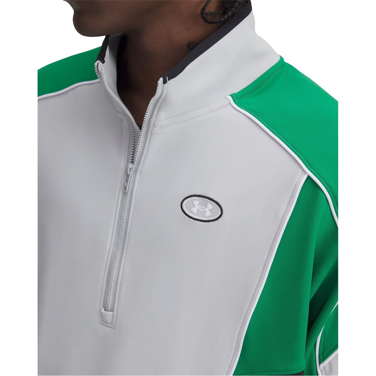 Under Armour Color Block Toggle Cord Hem Track Jacket