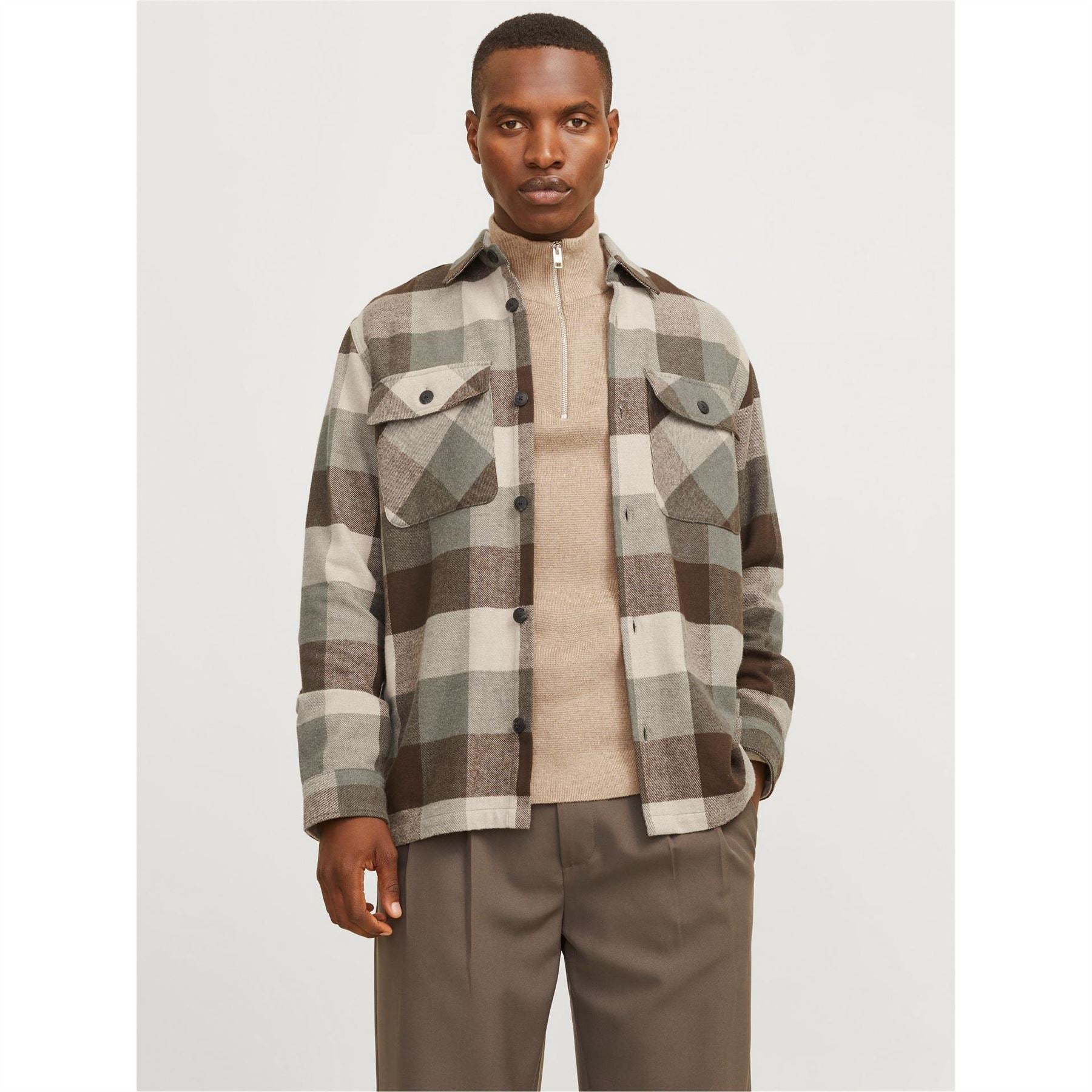 Jack and Jones Raymond Regular Fit Long Sleeve Cuff Shirt