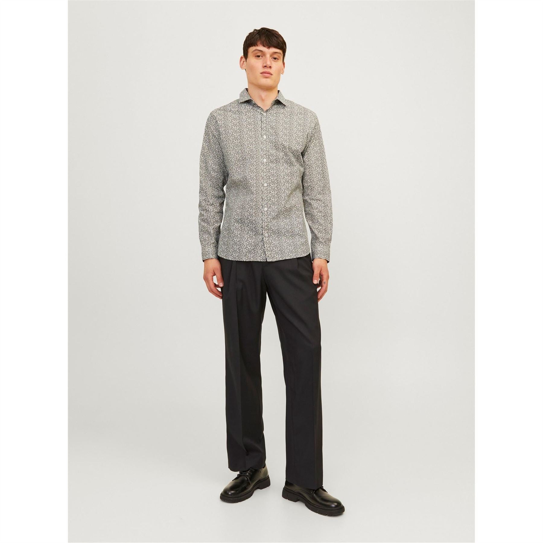 Jack and Jones All Over Print Slim Fit Dress Shirt