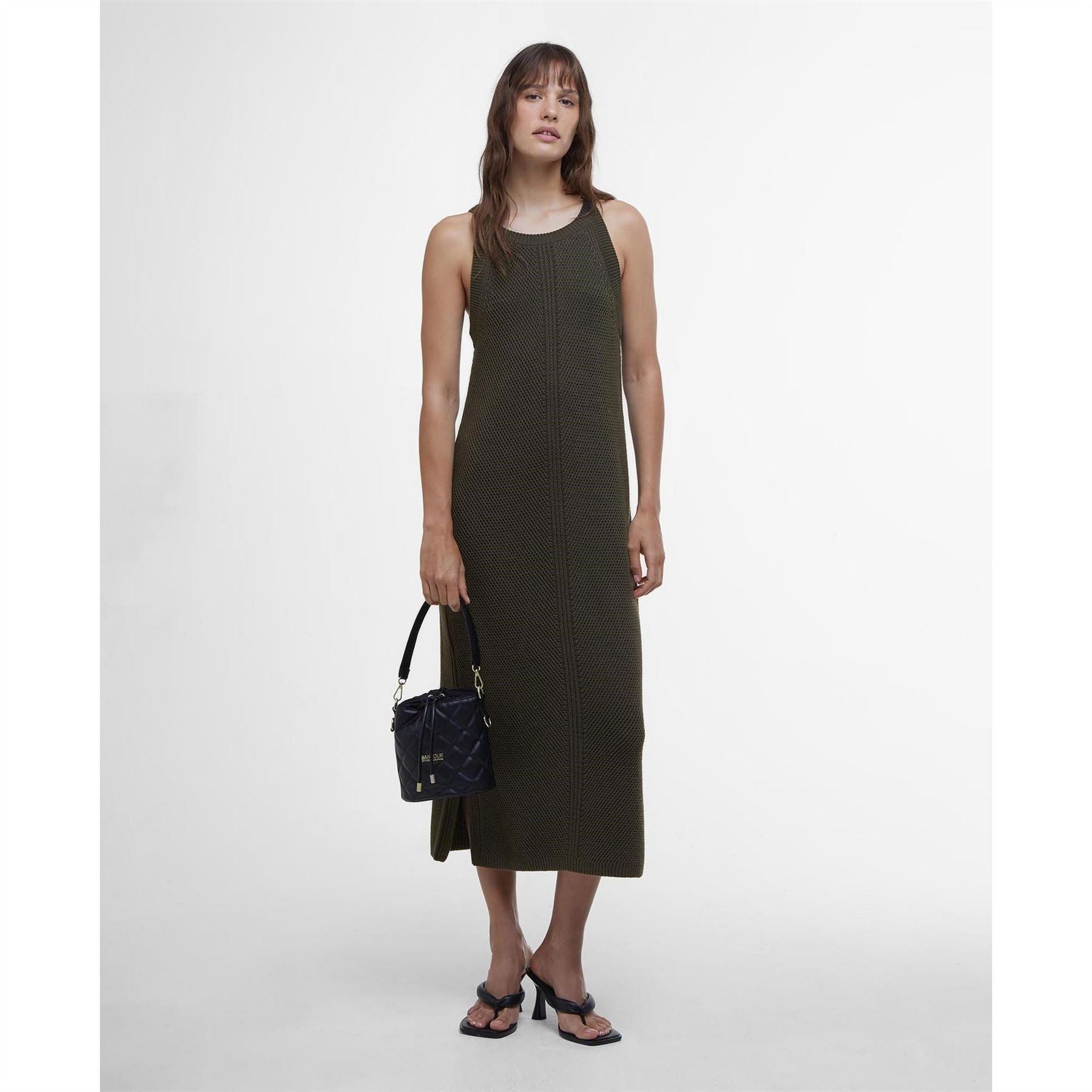Barbour International Knitted Midi Dress