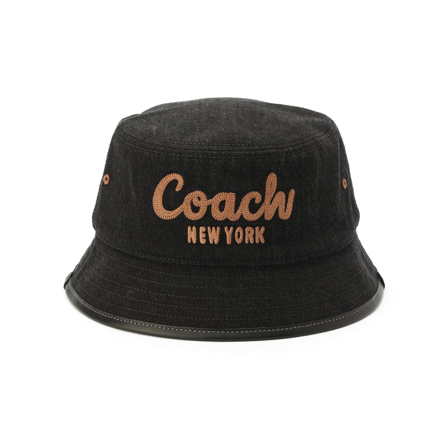 Coach Lettering Embroidered Bucket Hat