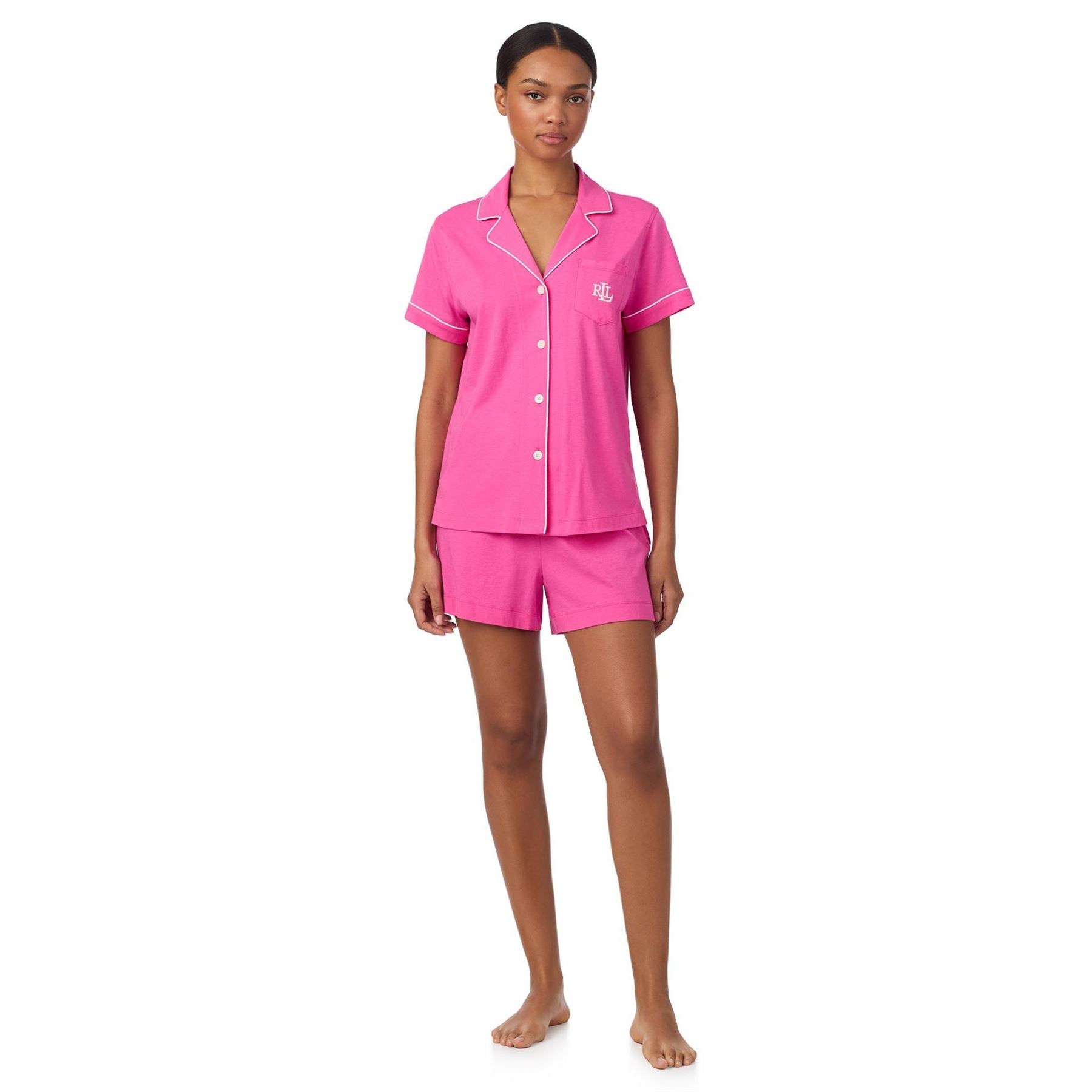Lauren by Ralph Lauren Ss Notch Collar Ld63