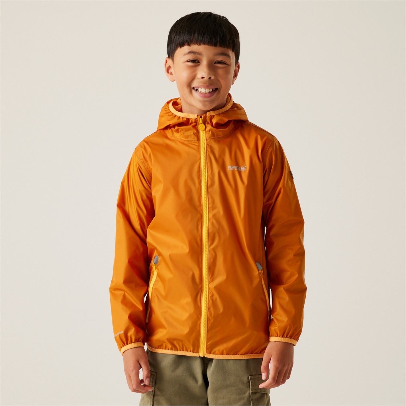 Regatta Lever II Packable Reflective Long Sleeve Waterproof Jacket