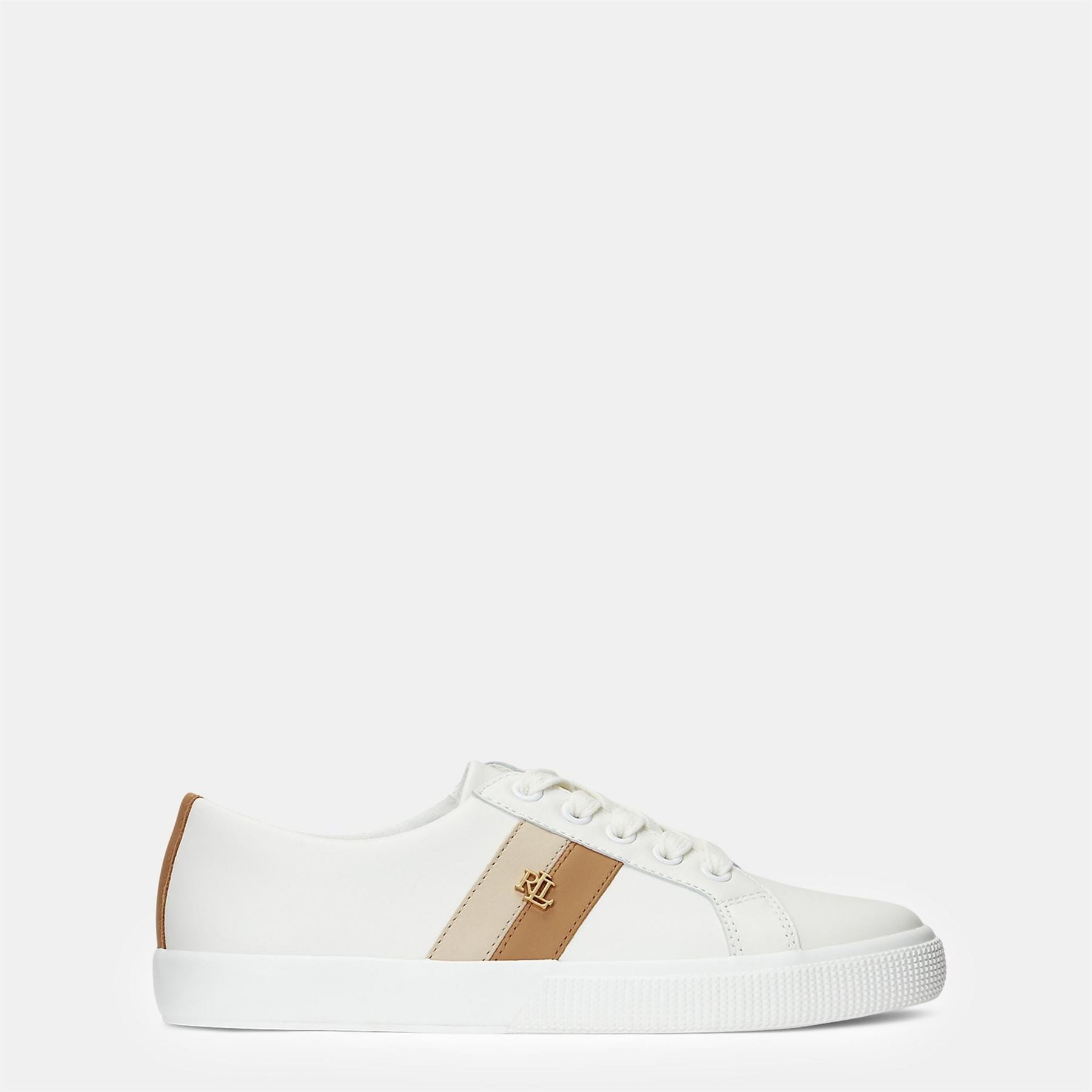 Lauren by Ralph Lauren Janson Leather Court Trainers
