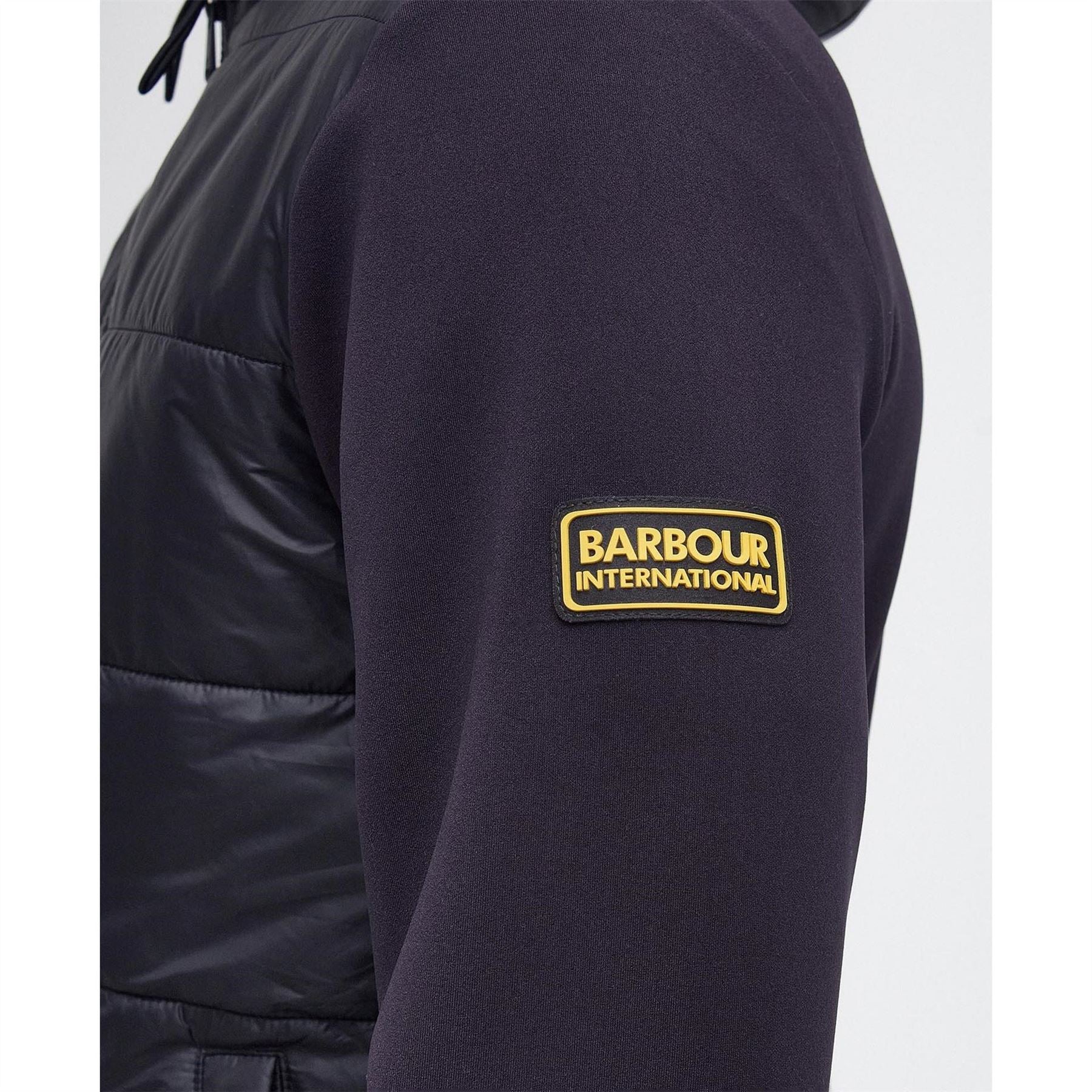 Barbour International Full Zip Quilted Hybrid Jacket