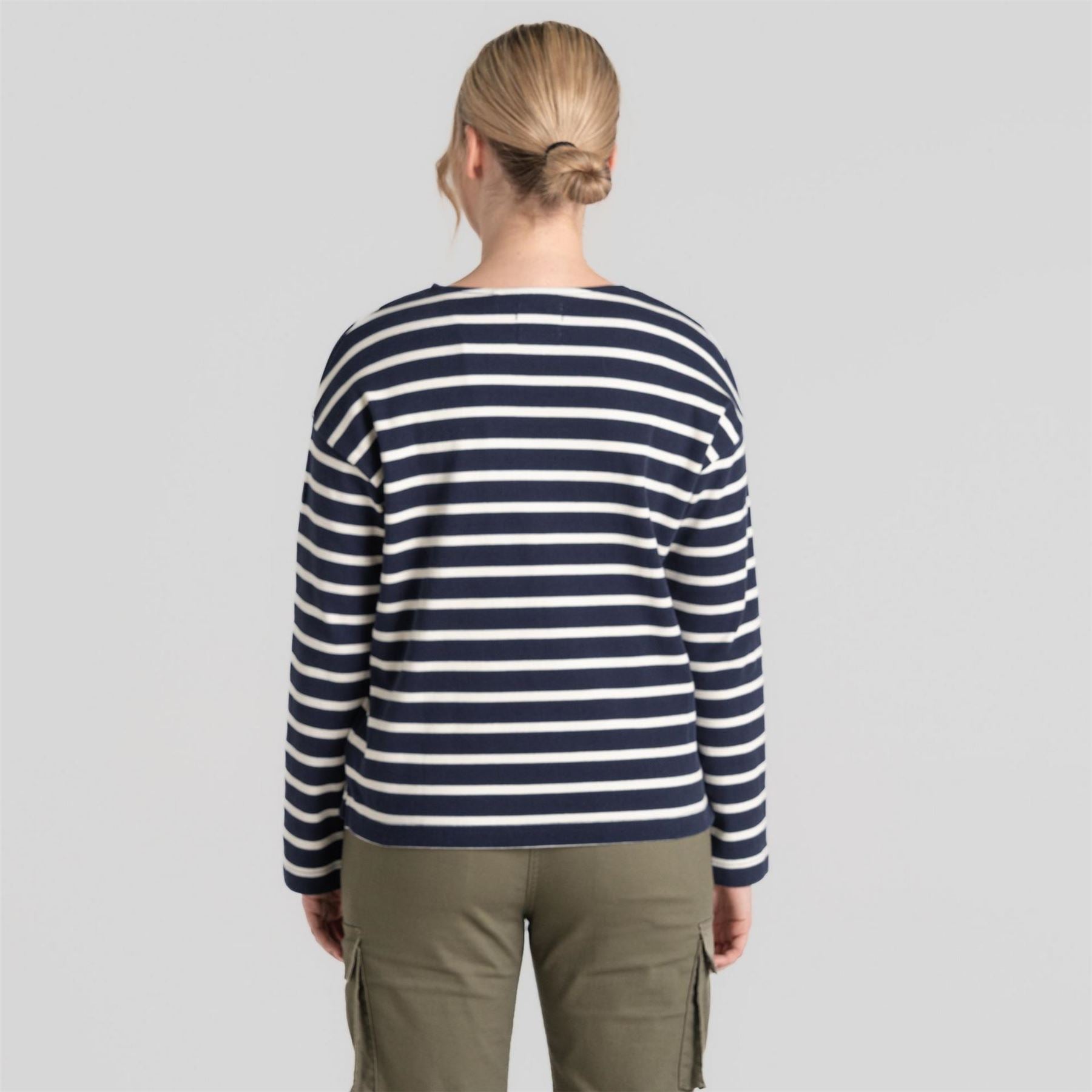 Craghoppers Sinead Boat Neck Long Sleeve Drop Shoulder Jersey Top