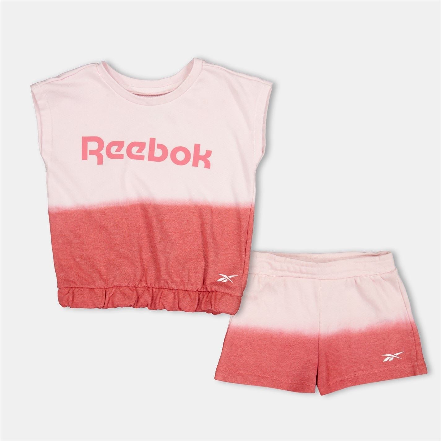 Reebok Ombre Crew Neck Sleeveless T-Shirt Set