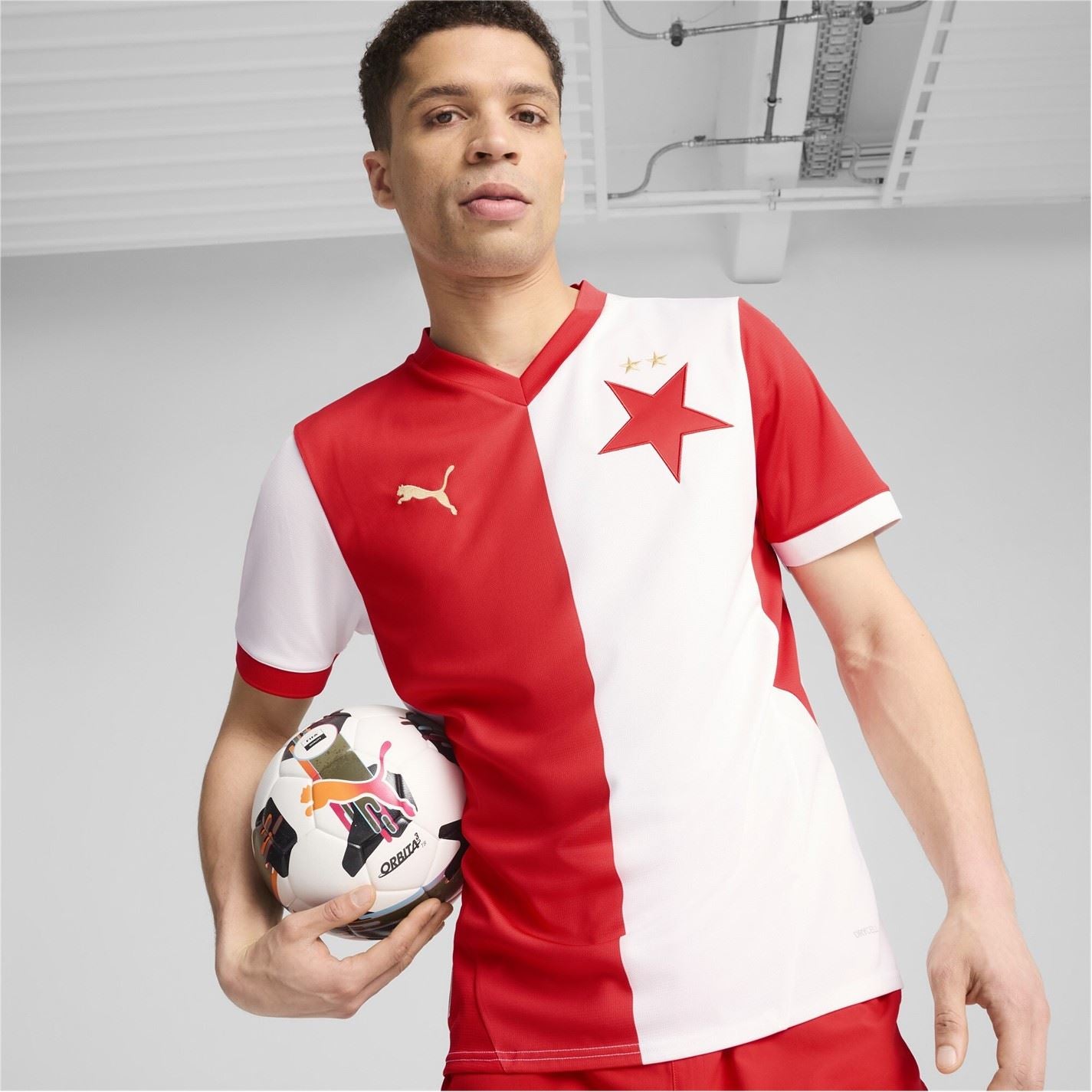 Puma Slavia Prague Home Shirt 2024 2025 Adults