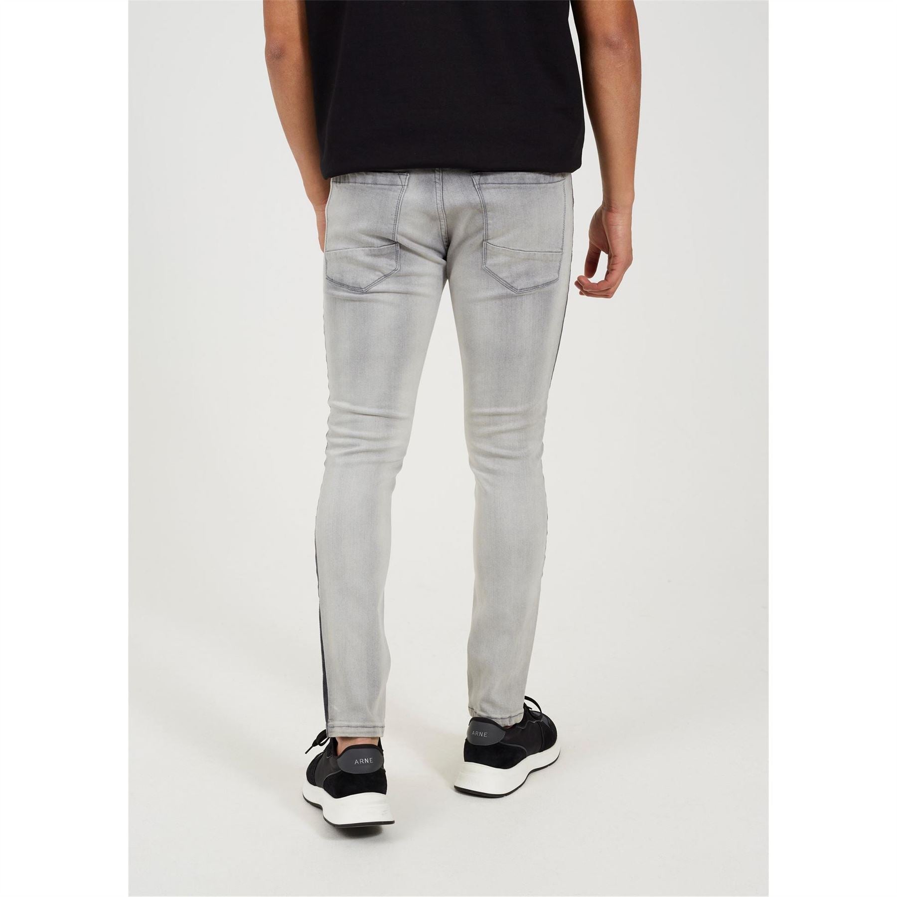 Brave Soul Wash Skinny Jean With Stripe