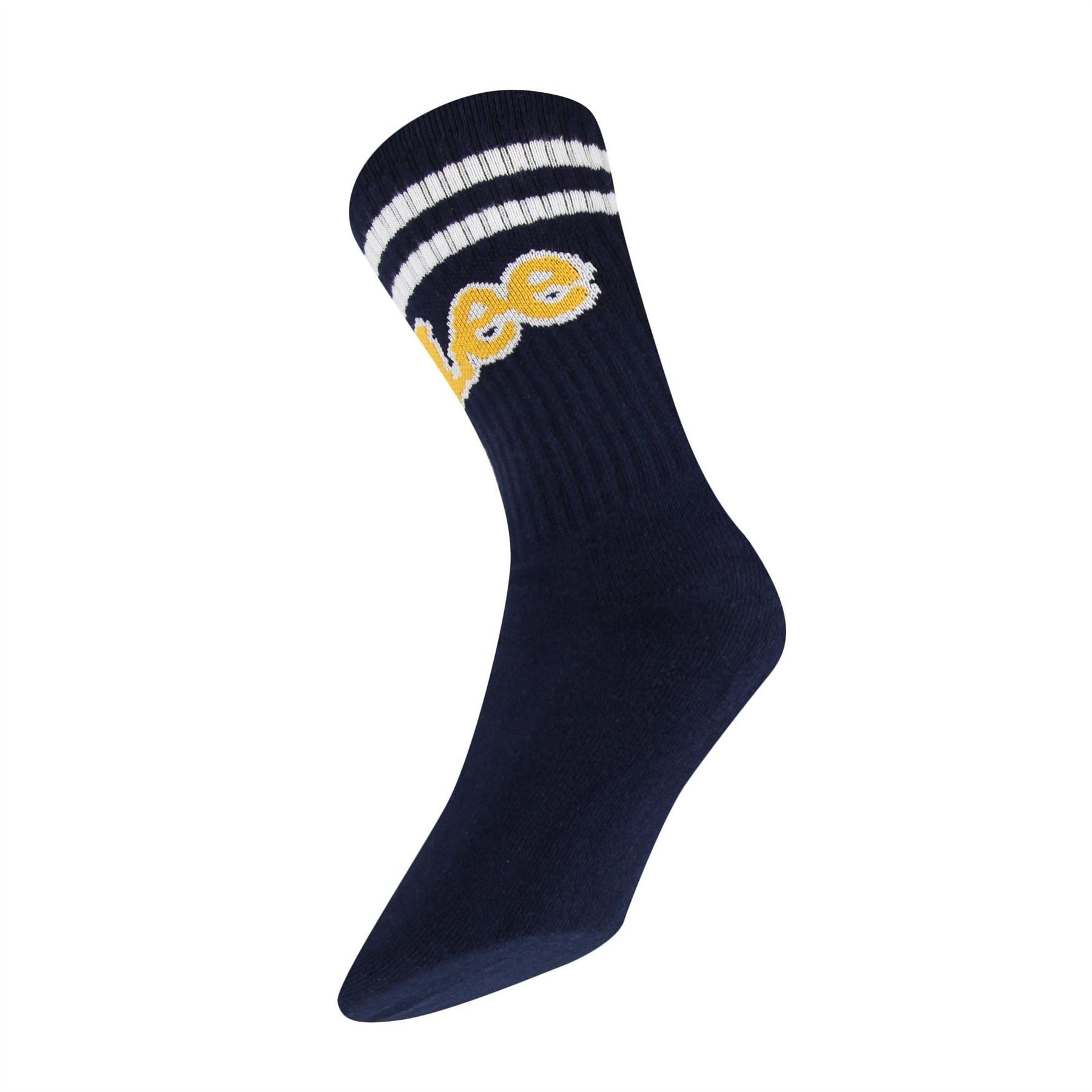 Lee 3 Pack Erskin Lettering Crew Socks