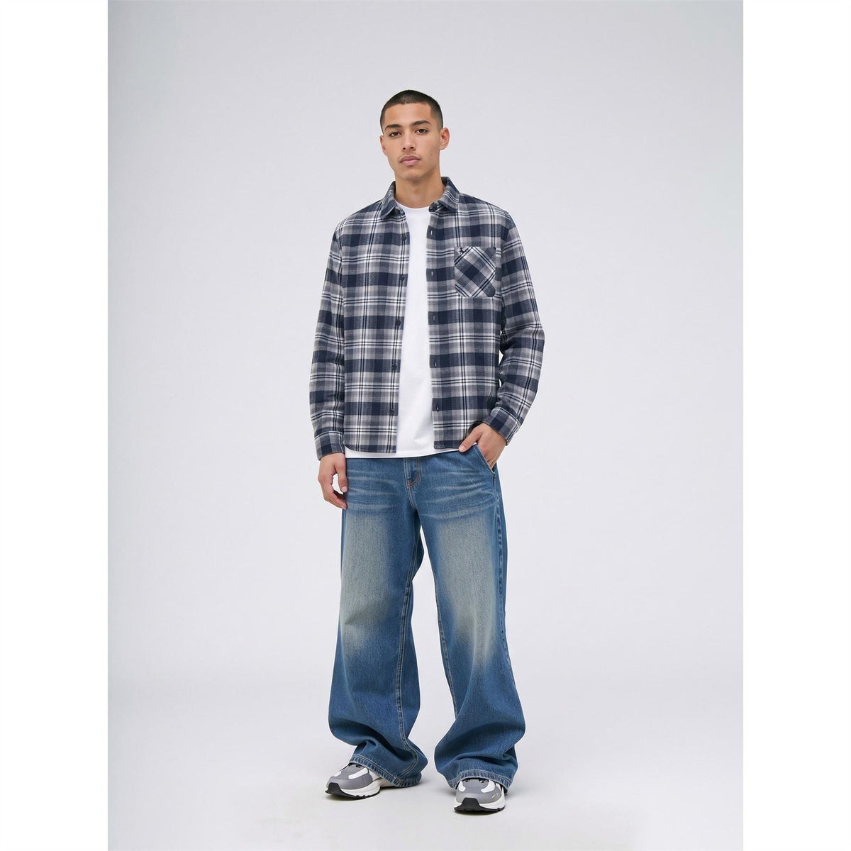 Jack Wills Mens Wills Brushed Flannel Coat