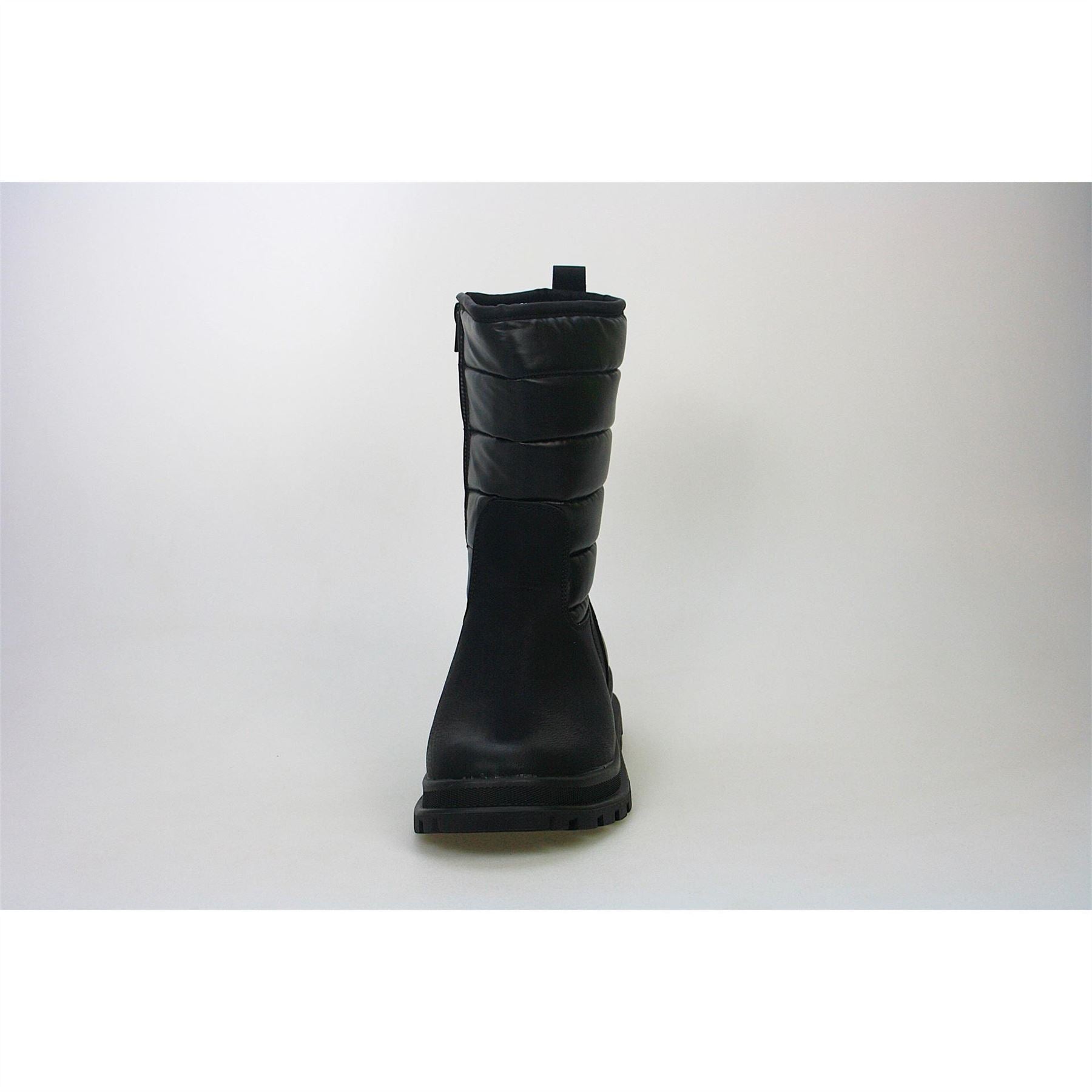 Buckle My Shoe Knee High Lug Sole Boots with Stripes