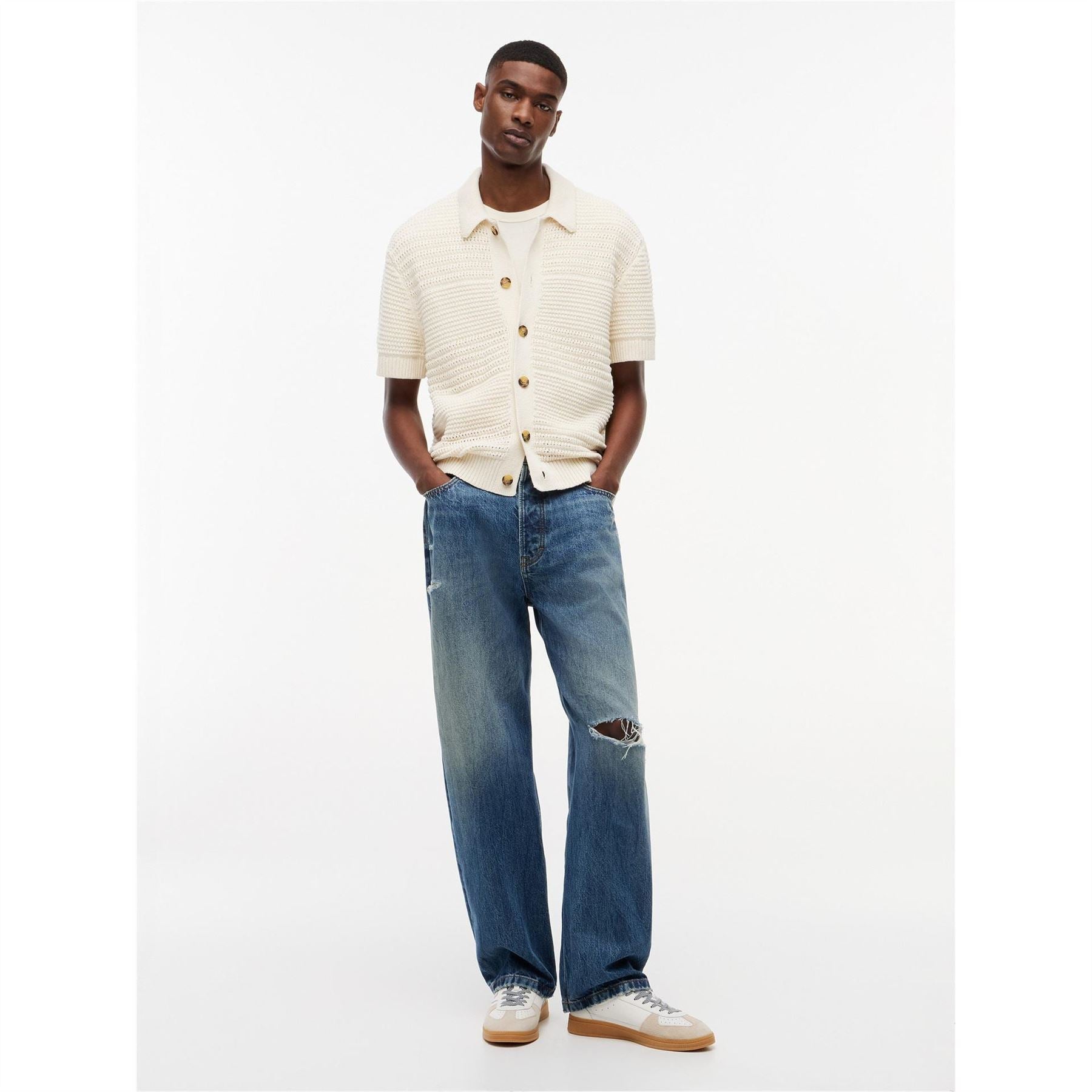 Tommy Jeans Patterned Short Sleeve Shirt