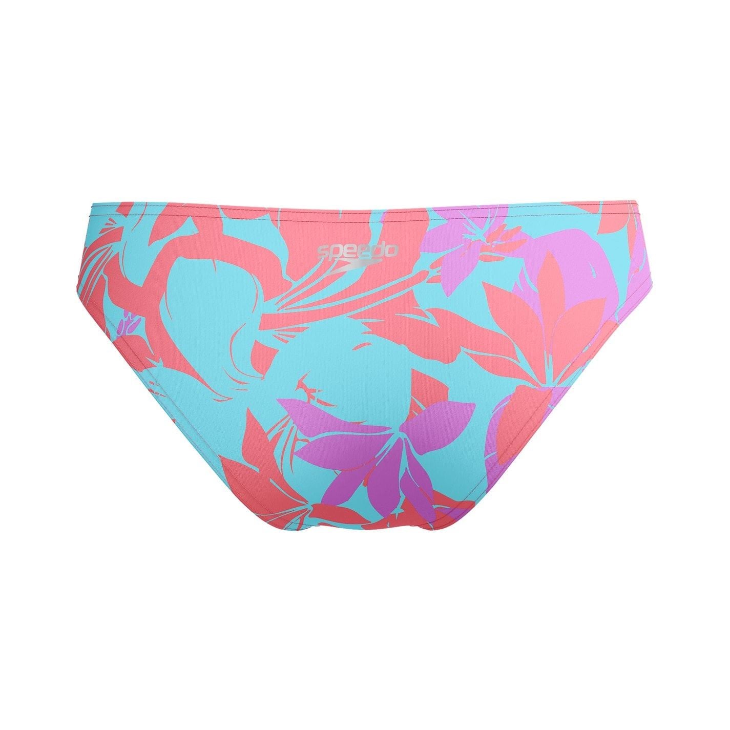 Speedo Allover Digital Hipster Performance Bikini Bottoms