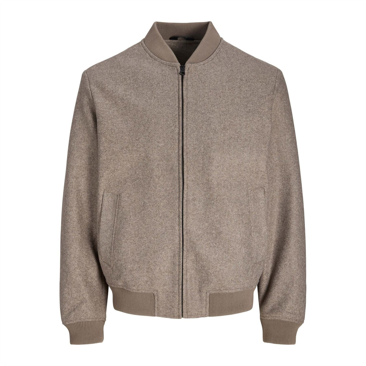 Jack and Jones James Solid Ribbed Cuff Bomber Jacket