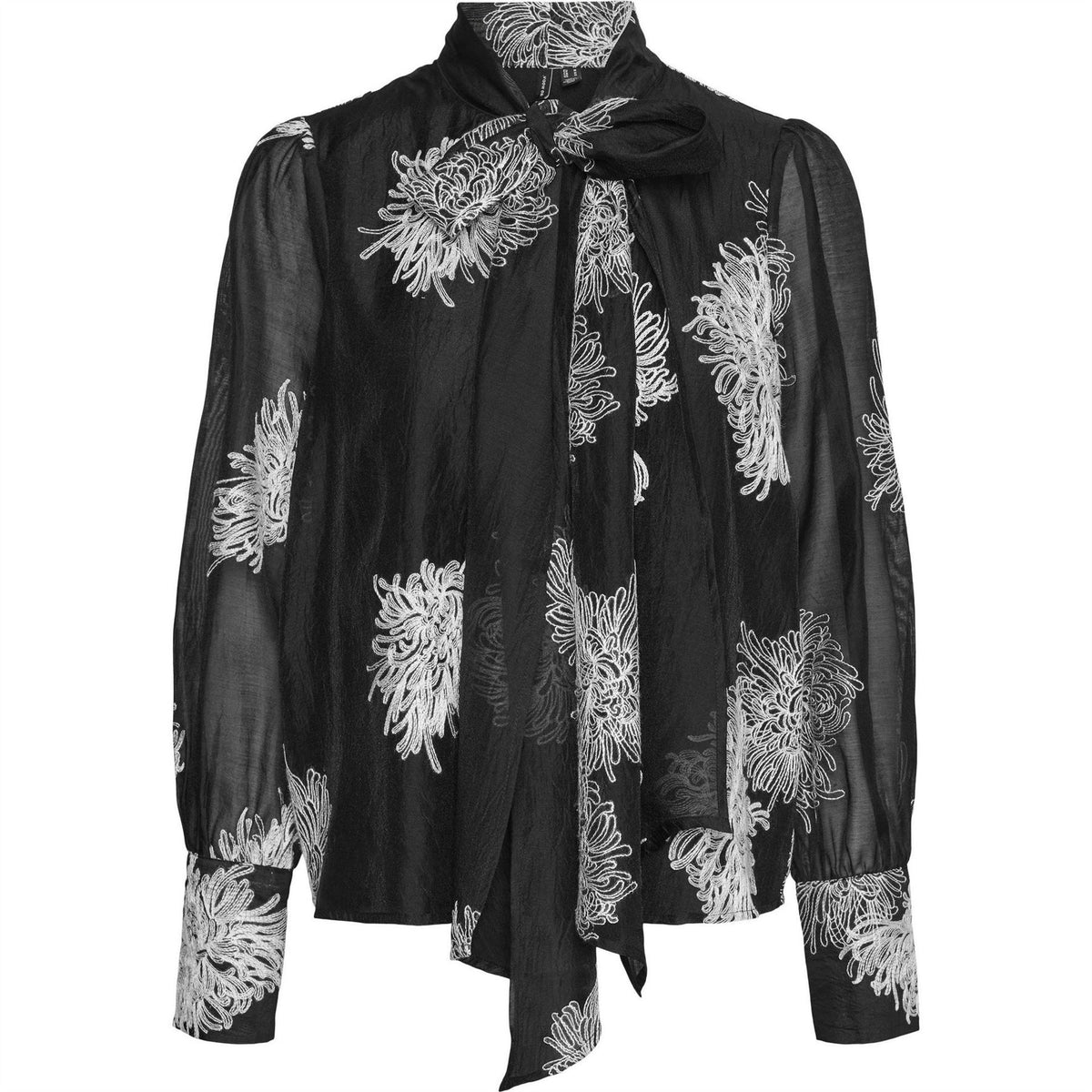 Vero Moda Tie Neck Regular Fit Blouse
