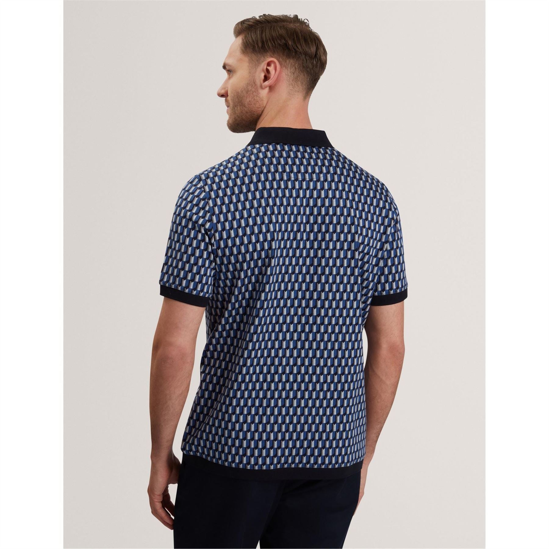 Ted Baker Geo Short Sleeve Polo Shirt