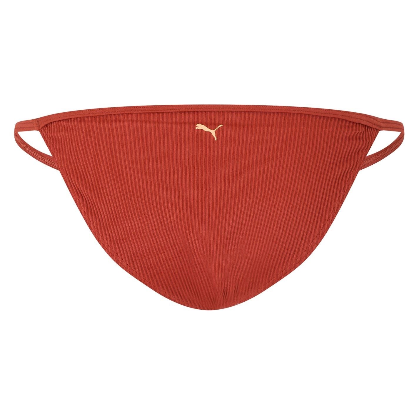 Puma Ribbed Tanga Bikini Bottoms