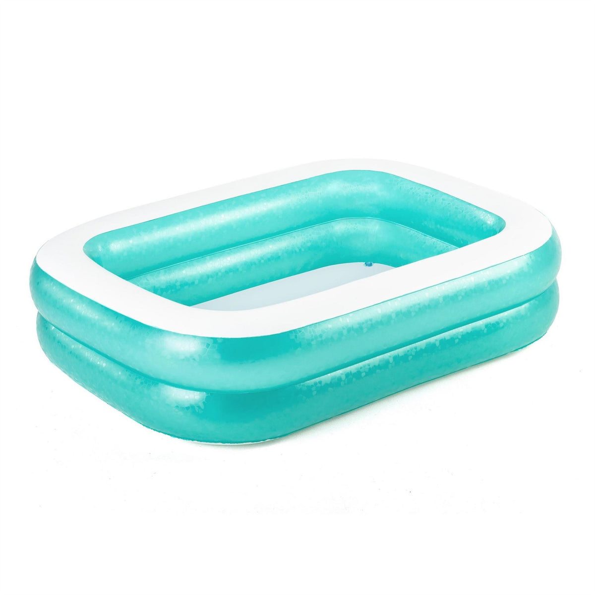 Bestway 6 Ft 7 In X 57.5 In X 19 In Teal Rectangular Inflatable Family Pool