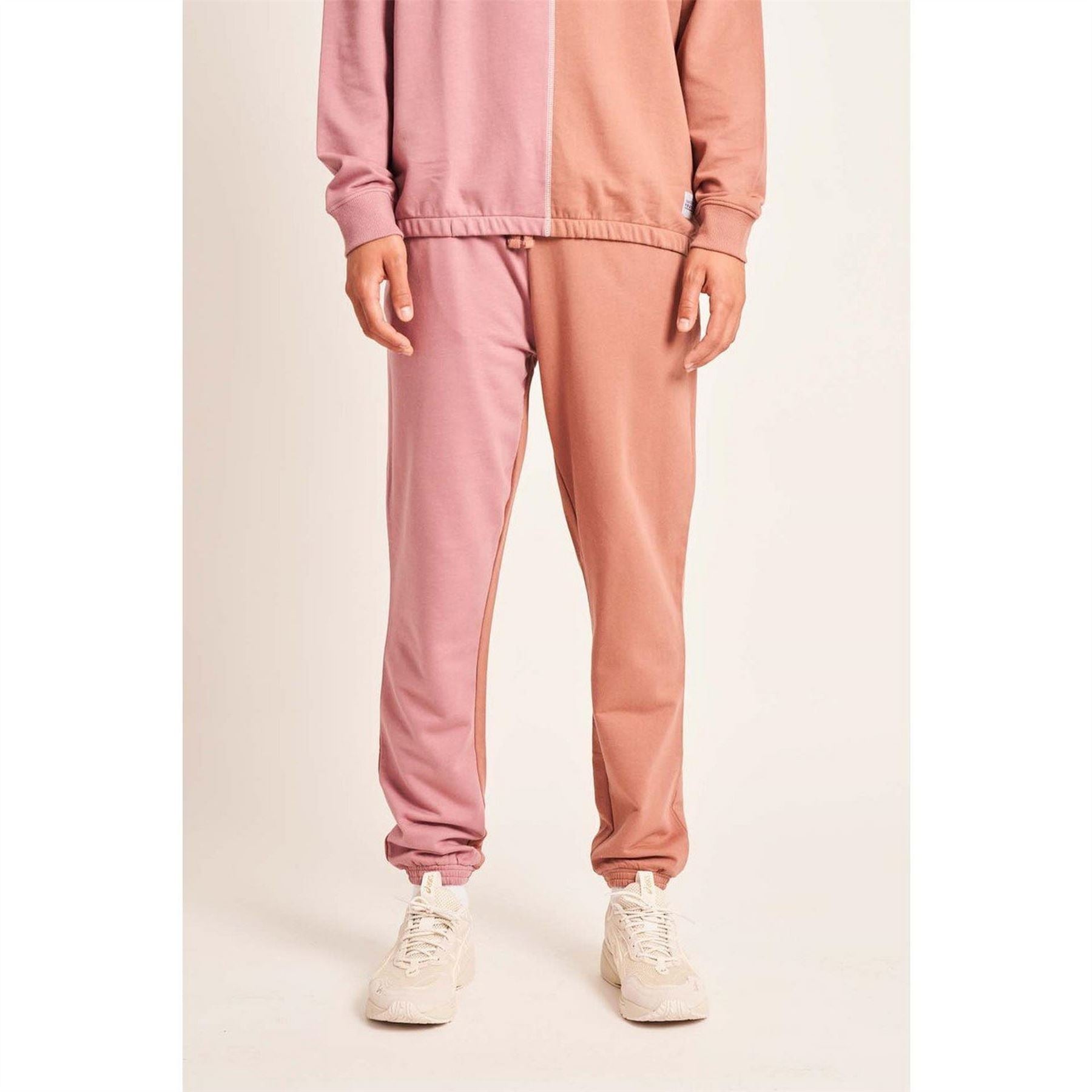 Native Youth Split Color Block Straight Joggers