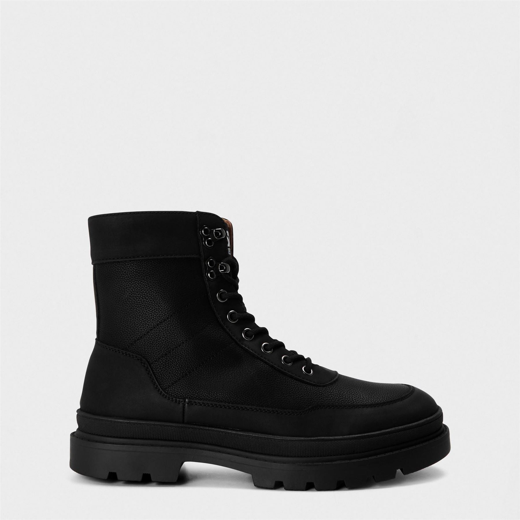 Steve Madden Hudson Lace-Up Combat Boots with Lug Sole