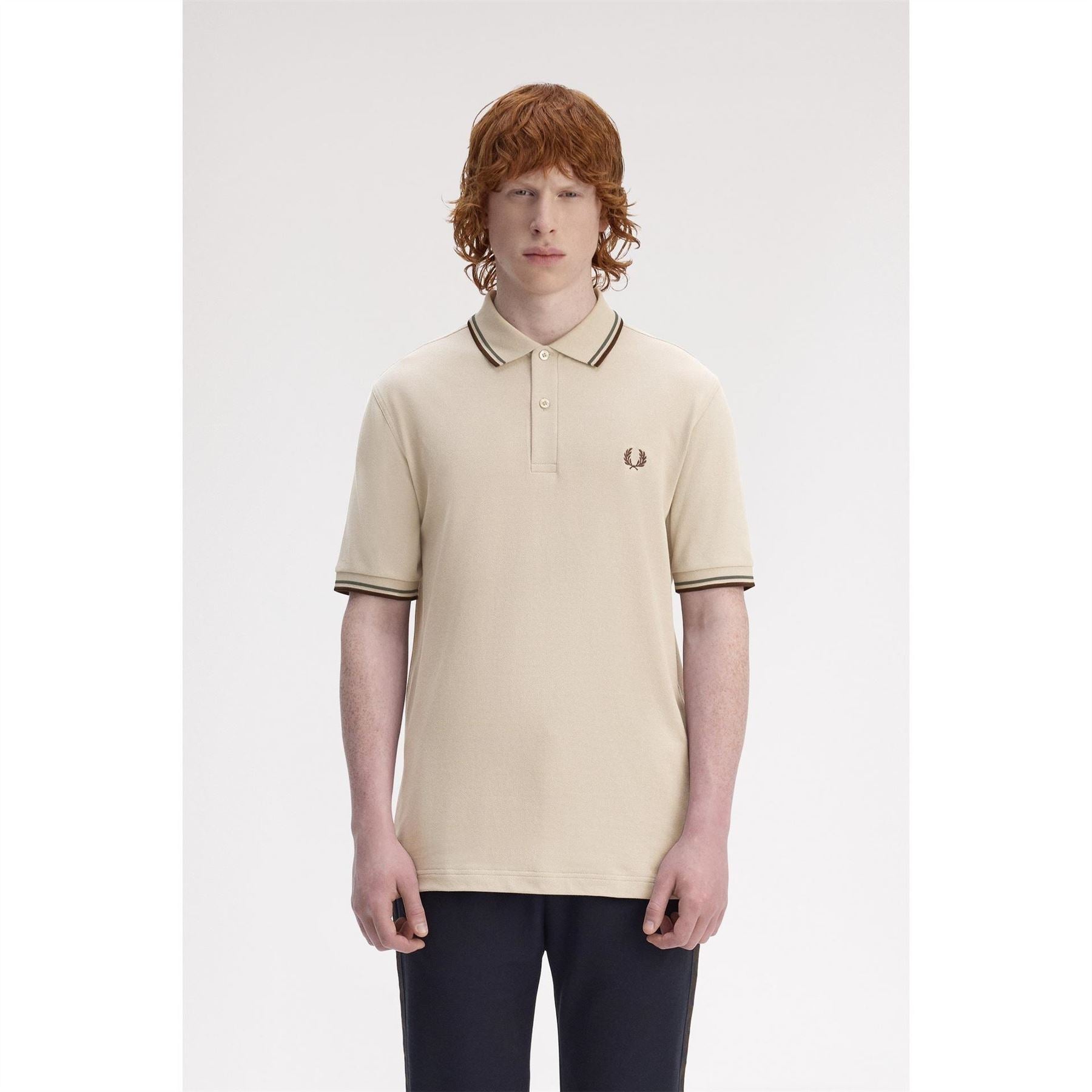 Fred Perry Sleeve Twin Tipped Polo Shirt