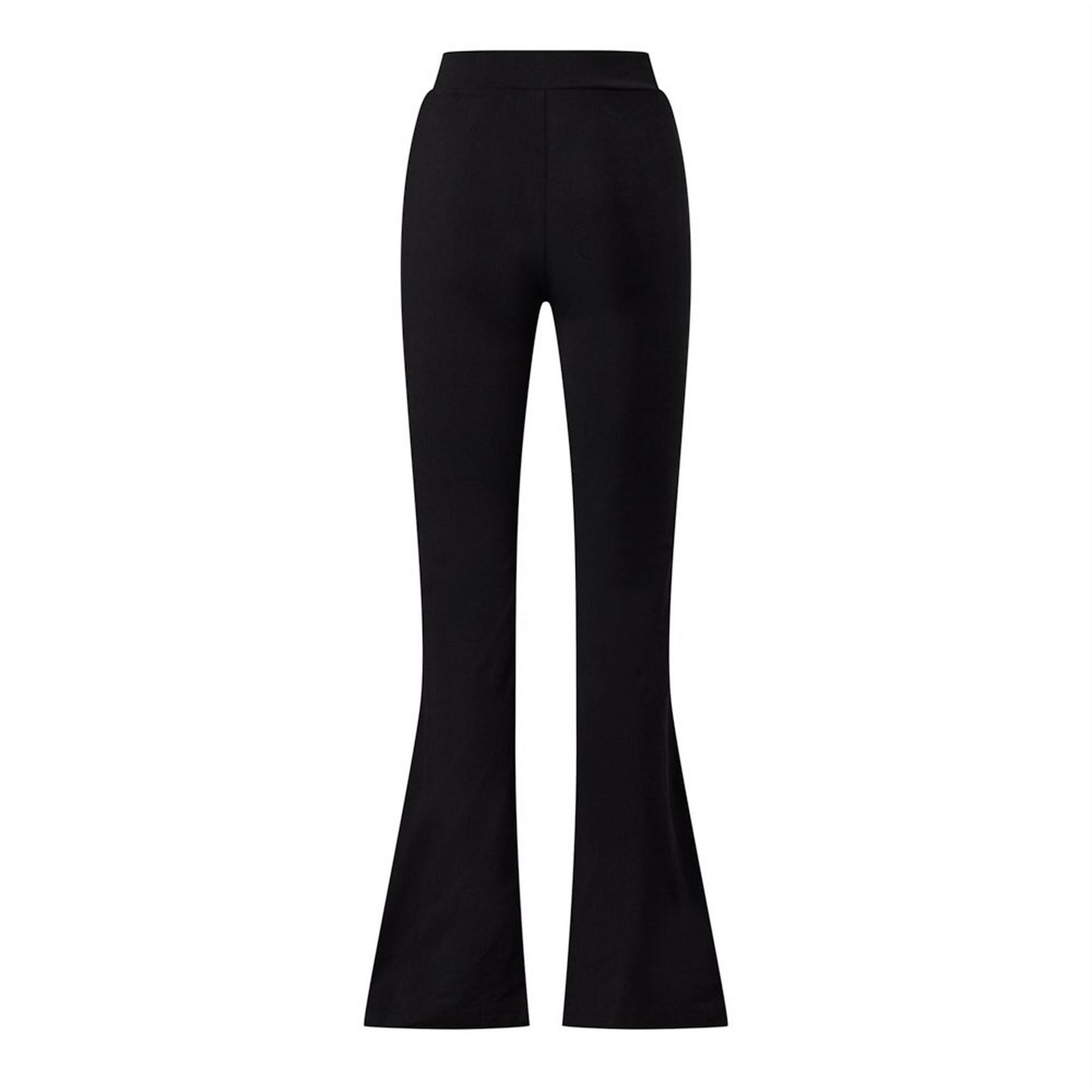 Gym King King Victory Cotton Jersey Flared Legging   Black
