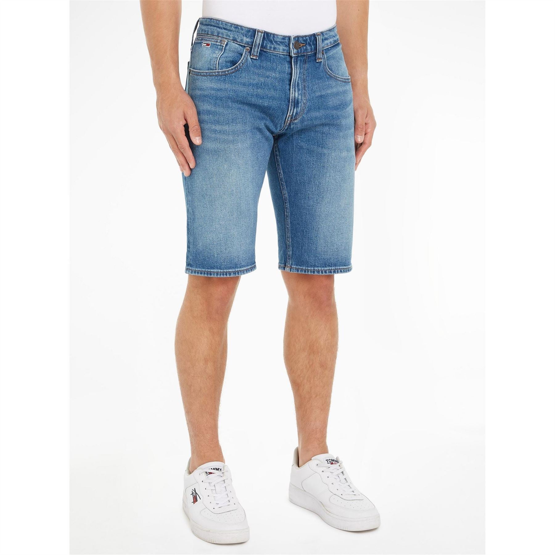 Tommy Jeans Denim Bermuda Shorts Light Wash