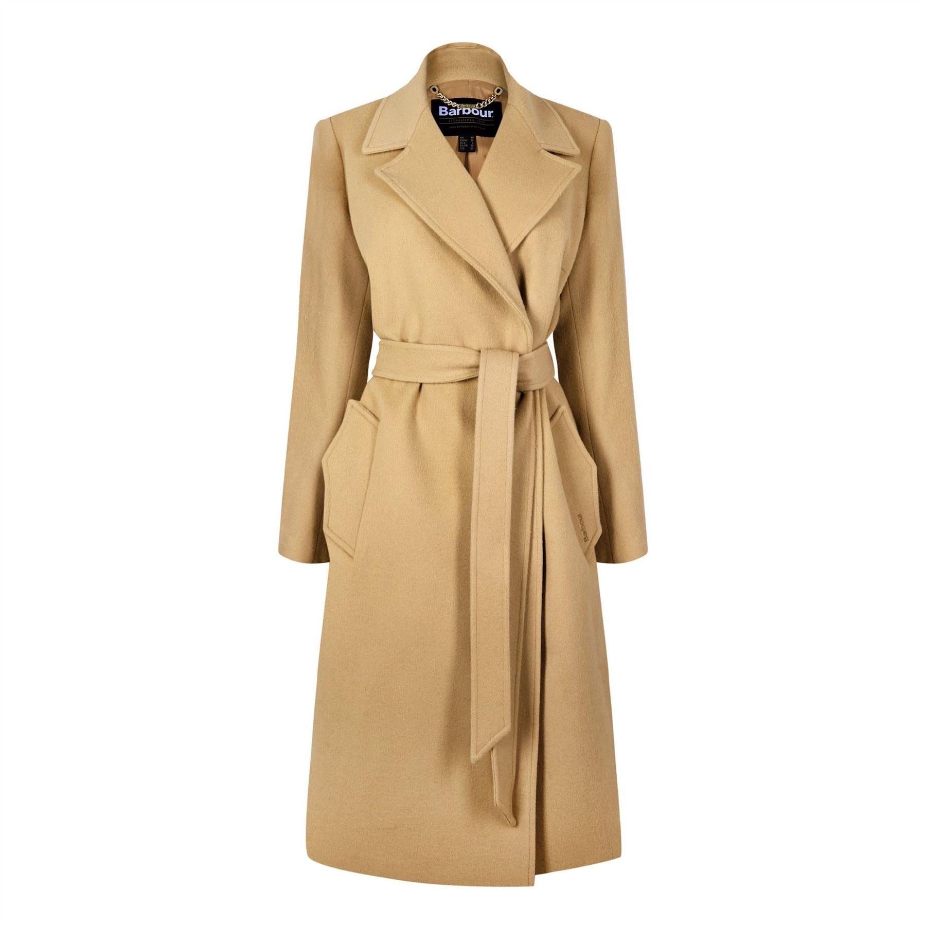 Barbour Wool Trench Coat