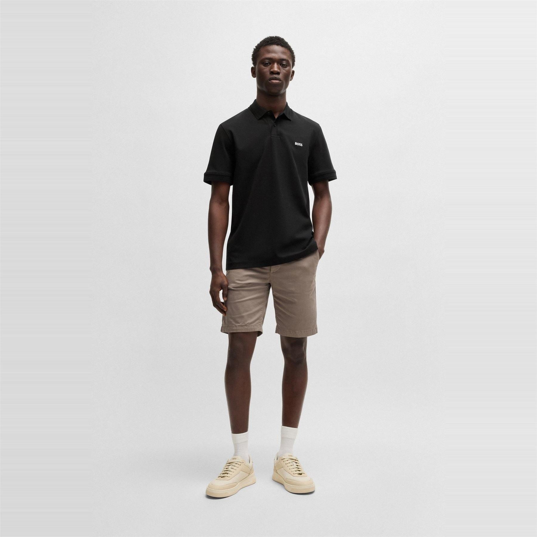 Boss Collared Neck Short Sleeve Regular Fit Shirt