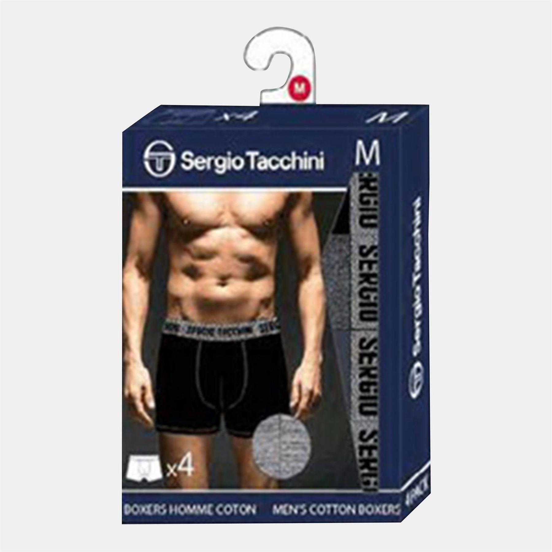 Sergio Tacchini 4 Pack Plain Design Boxer Brief