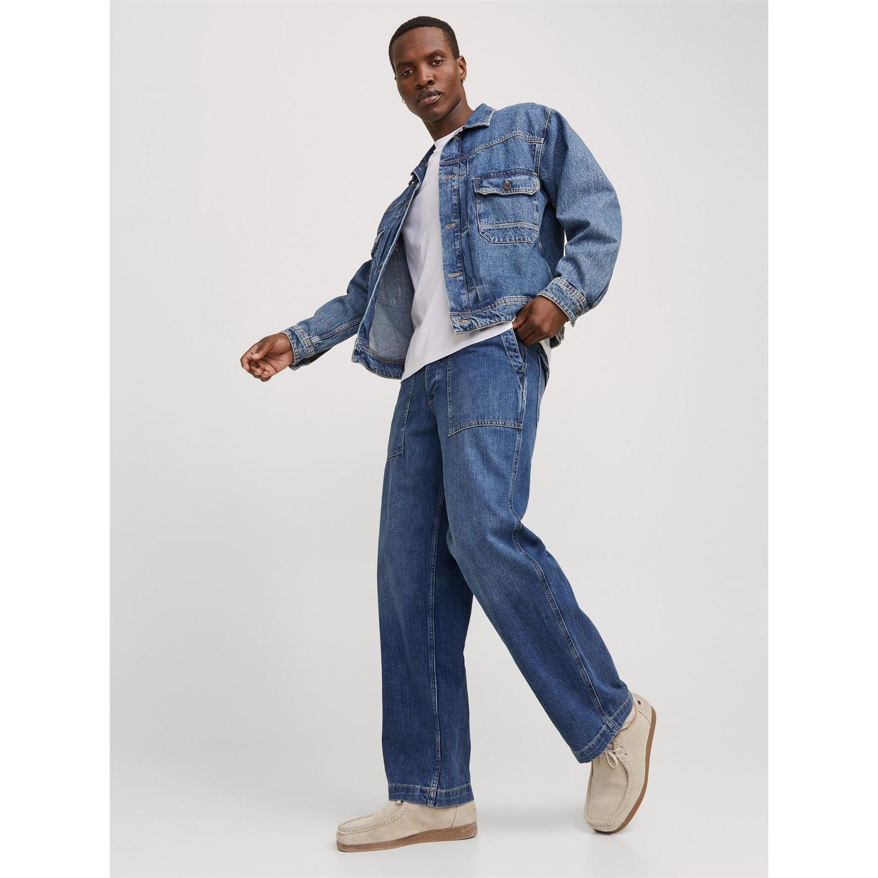 Jack and Jones Wide Leg Relaxed Fit Jeans