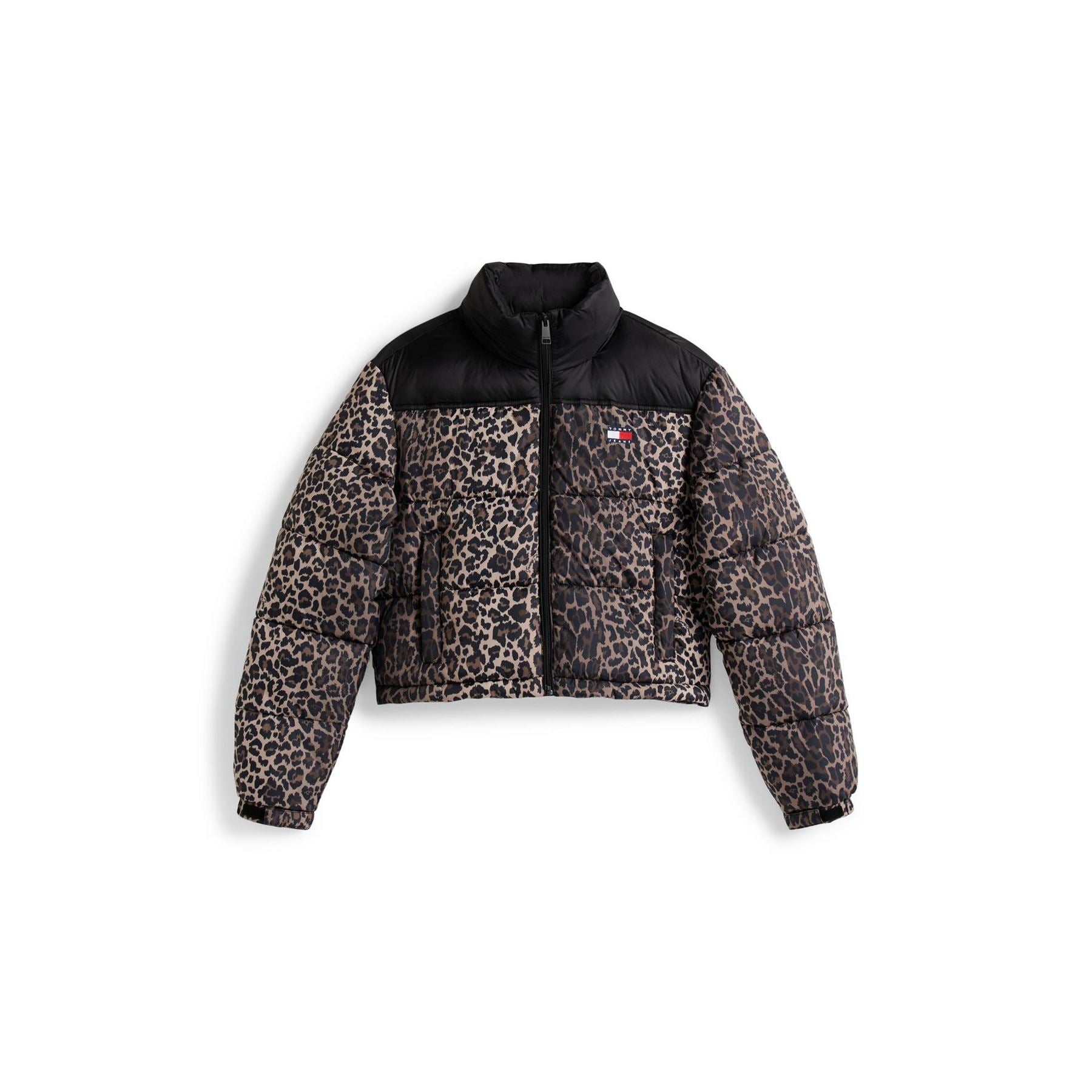 Tommy Jeans Leopard Patterned Puffer Jacket
