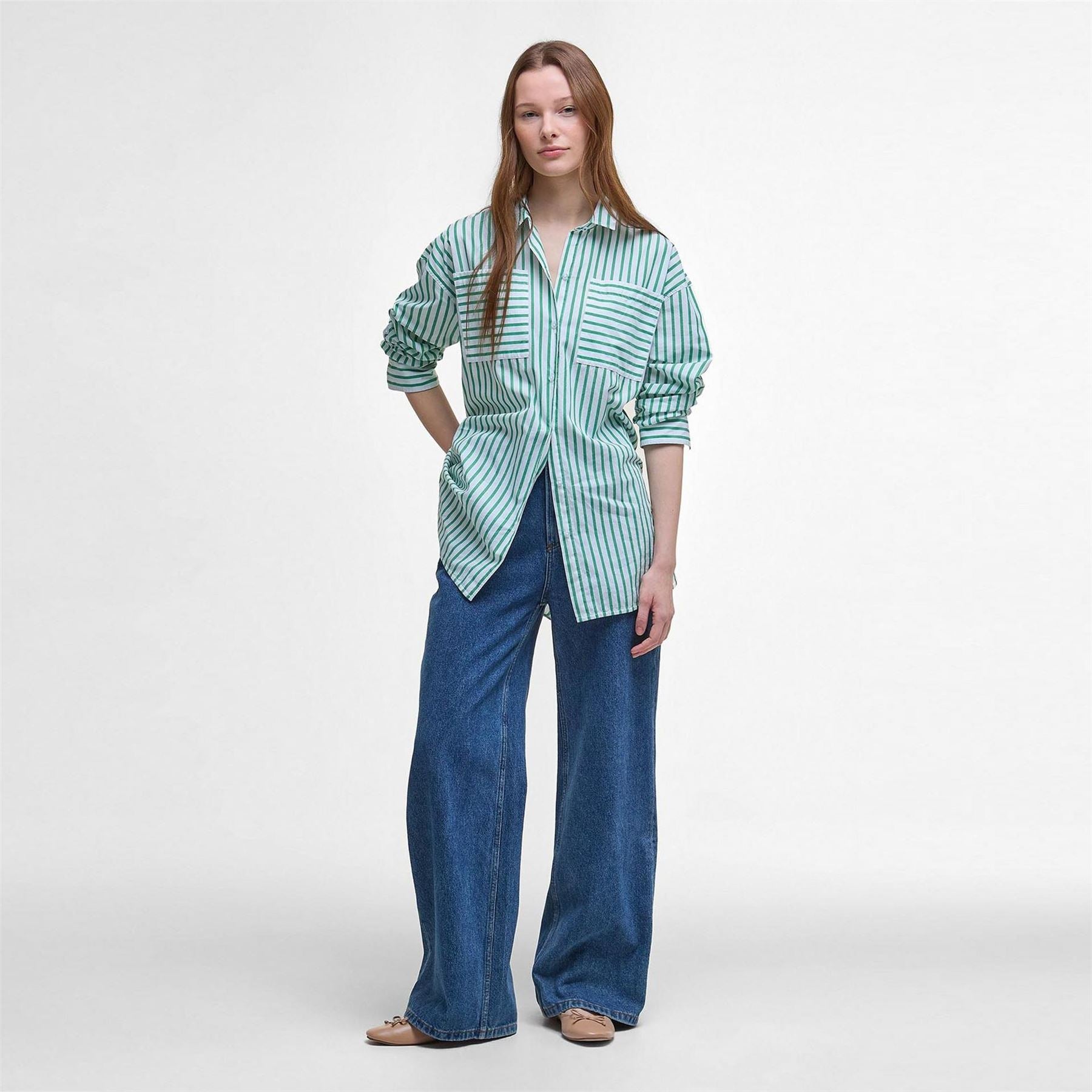 Barbour B.li Nicola Long Sleeve Patterned Shirt