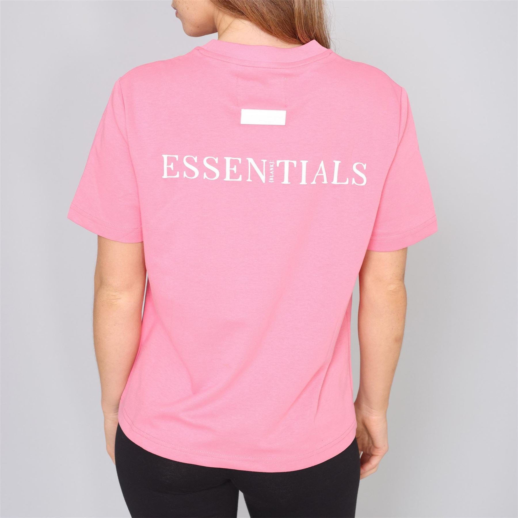 Blank Essentials Embroidered Text Graphic Crew Neck Short Sleeve Boyfriend T-Shirt