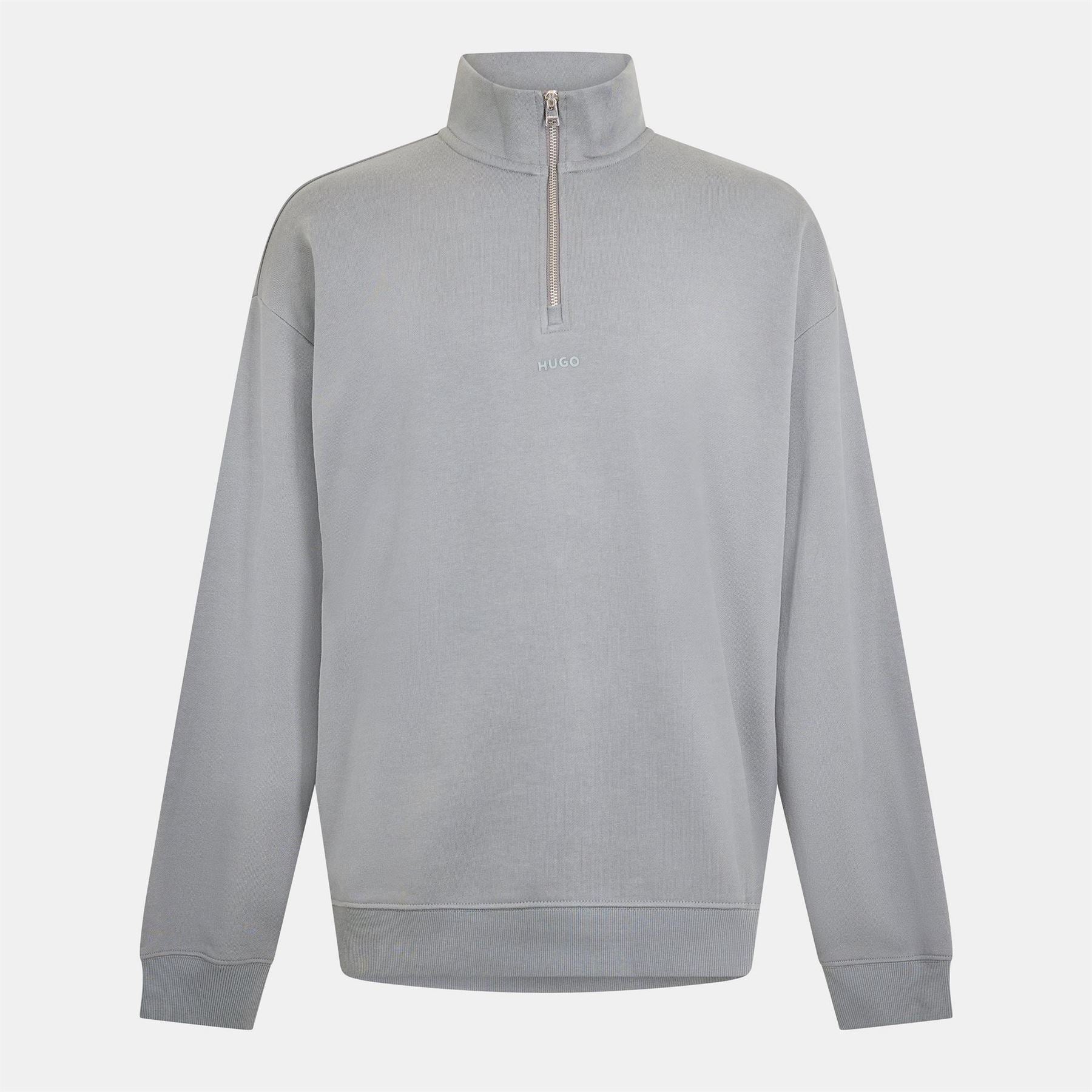 Hugo Zip Neck Long Sleeve Regular Fit Sweatshirt