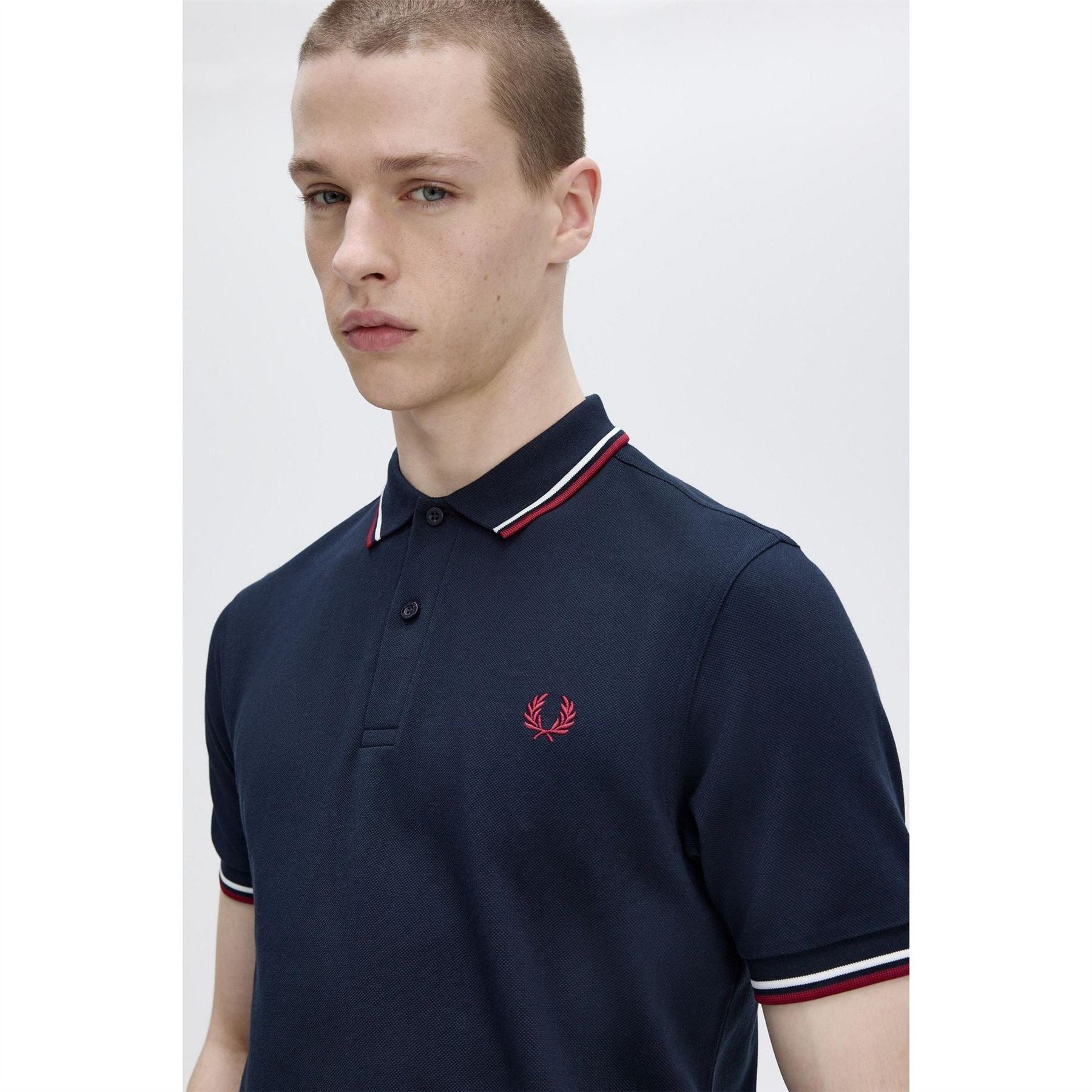 Fred Perry Sleeve Twin Tipped Polo Shirt