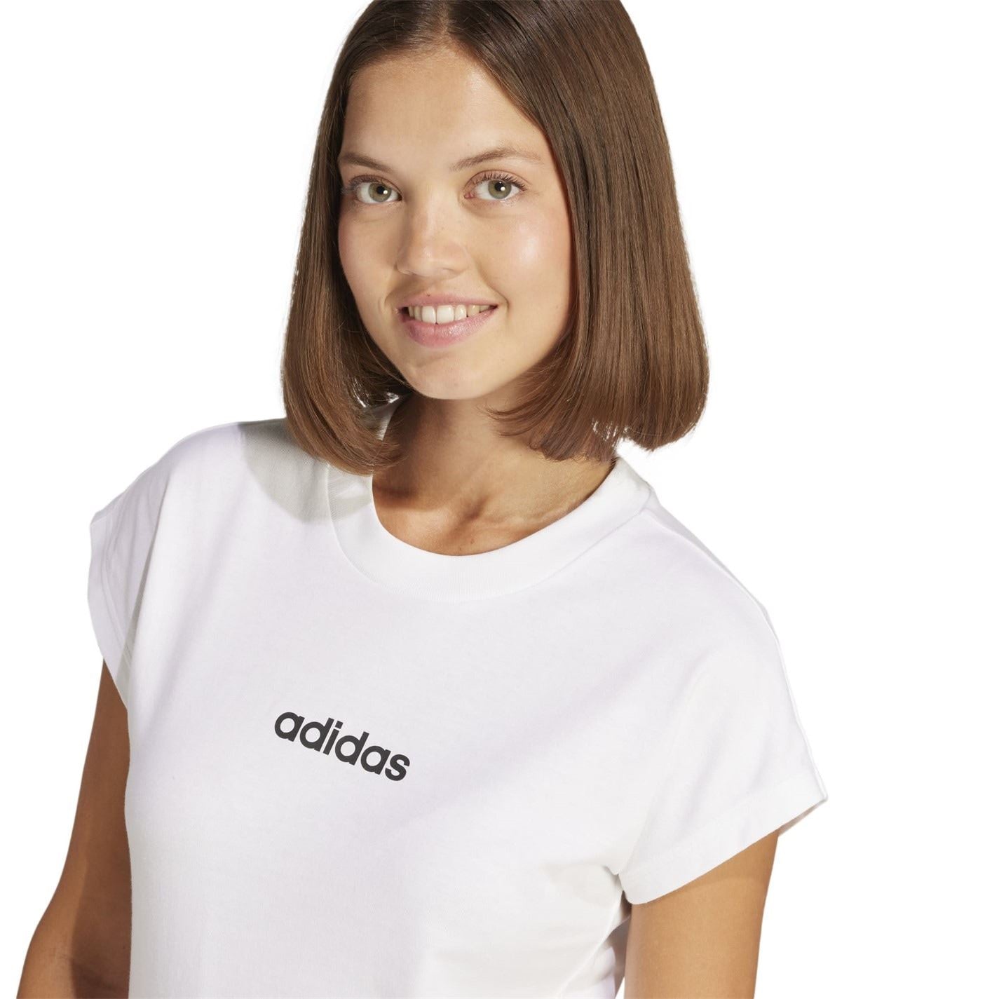 adidas Womens Essentials Linear Cotton T-Shirt