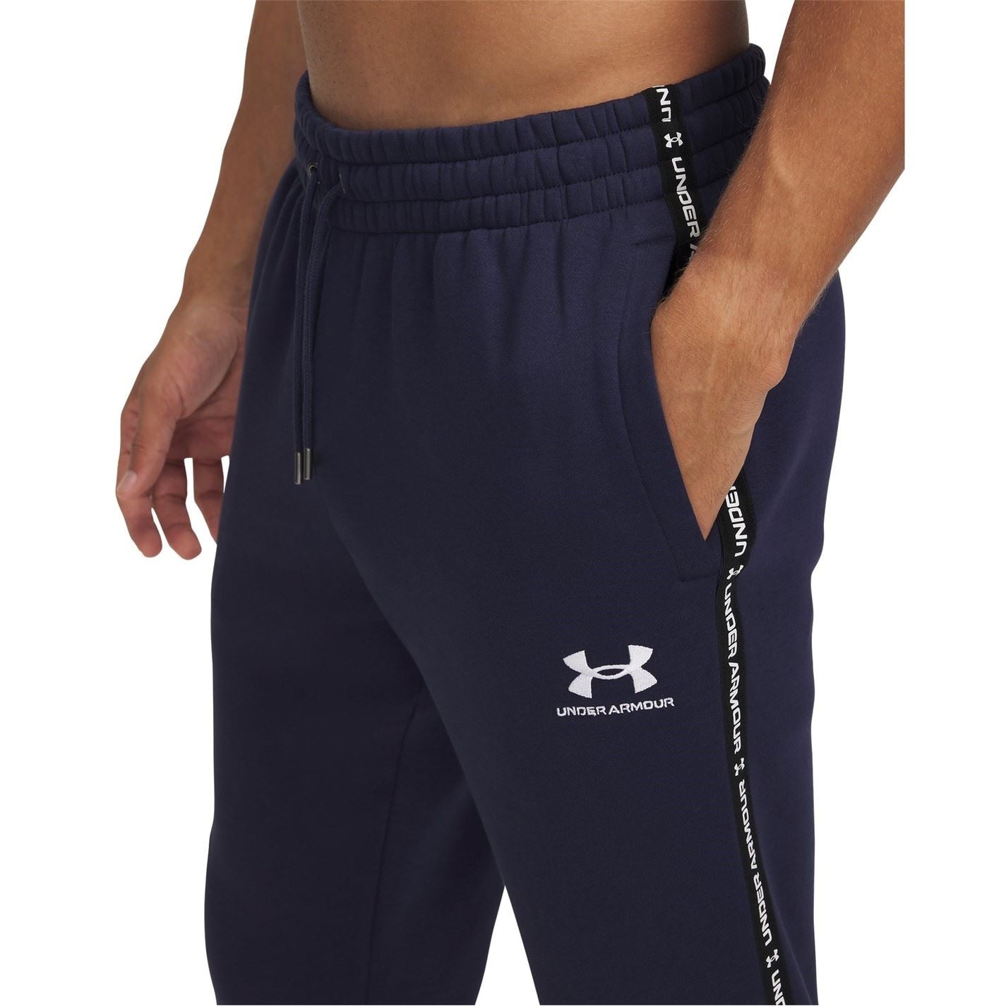 Under Armour Icon Taping Closed Hem Fleece Joggers