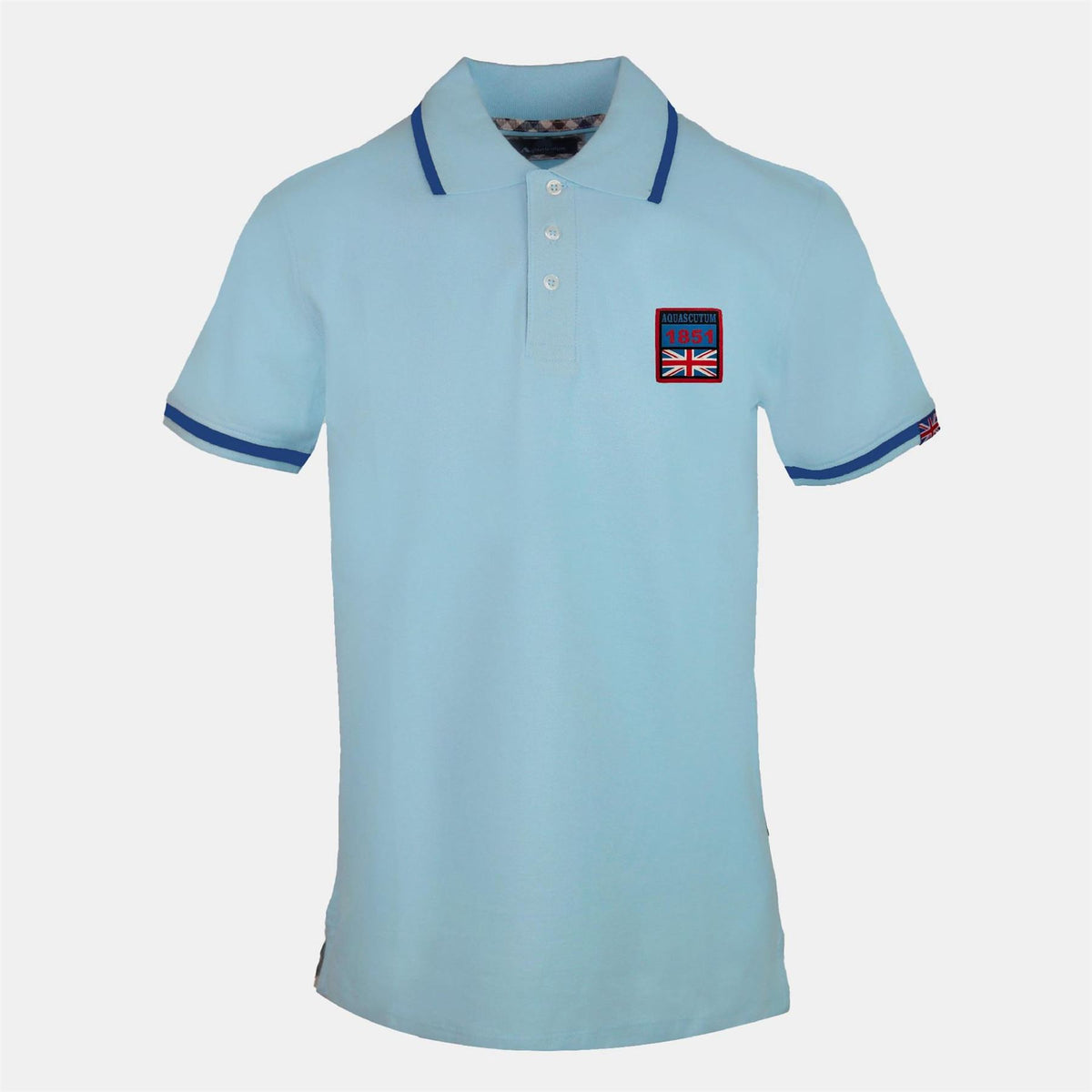 Aquascutum Flag Collared Neck Short Sleeve Regular Fit Shirt