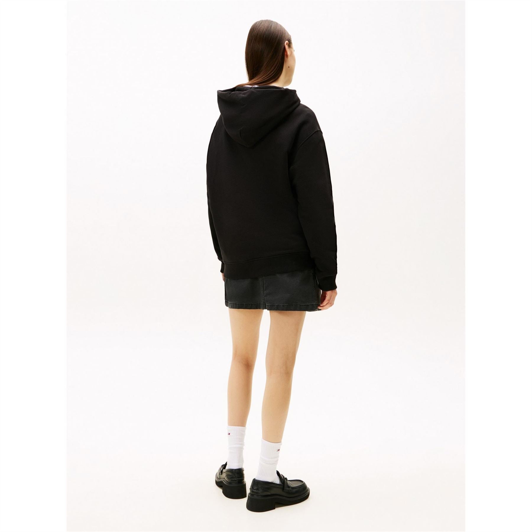 Tommy Jeans Flag Graphic Hooded Neck Long Sleeve Sweatshirt
