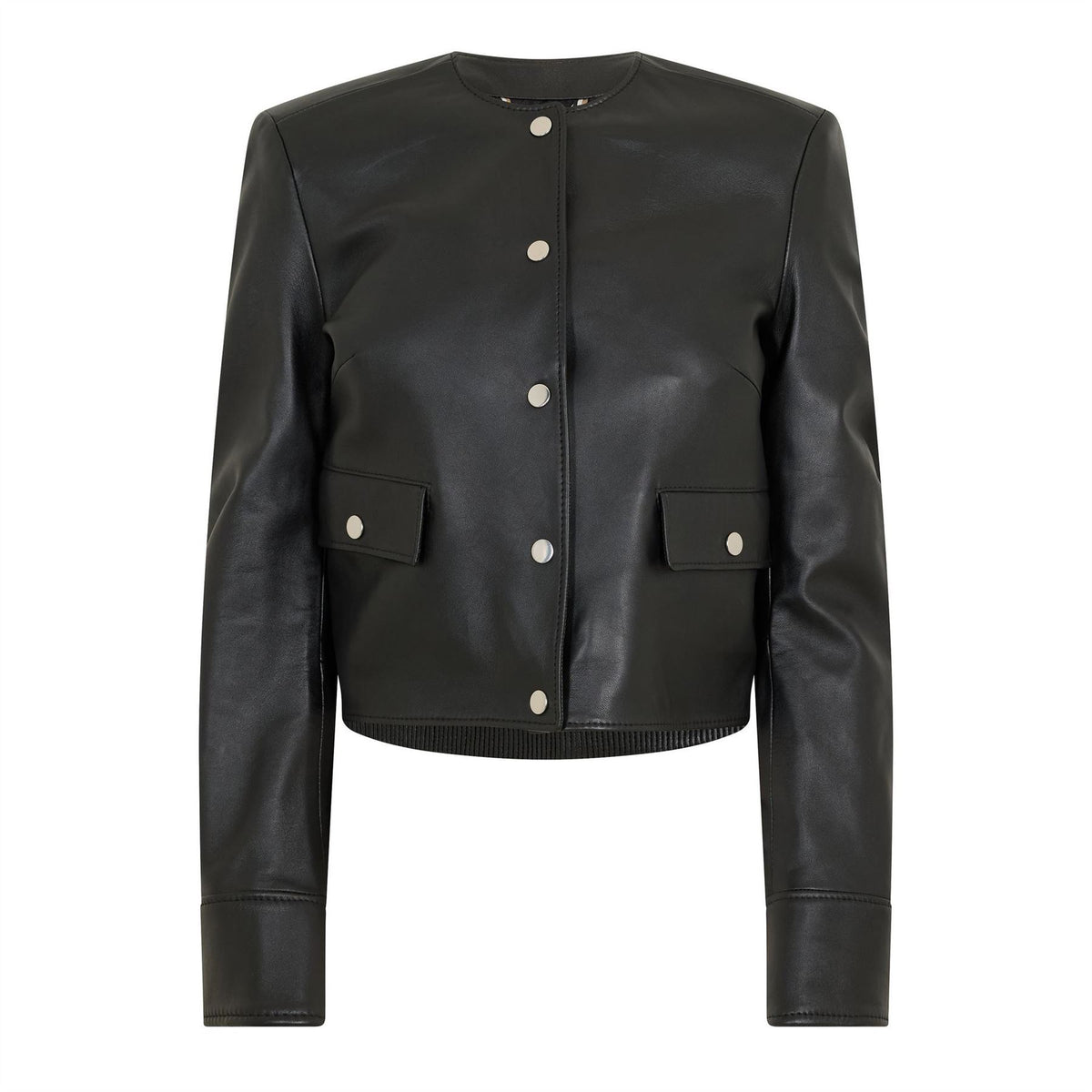 Boss Womens 10232509 01 Leather Jacket